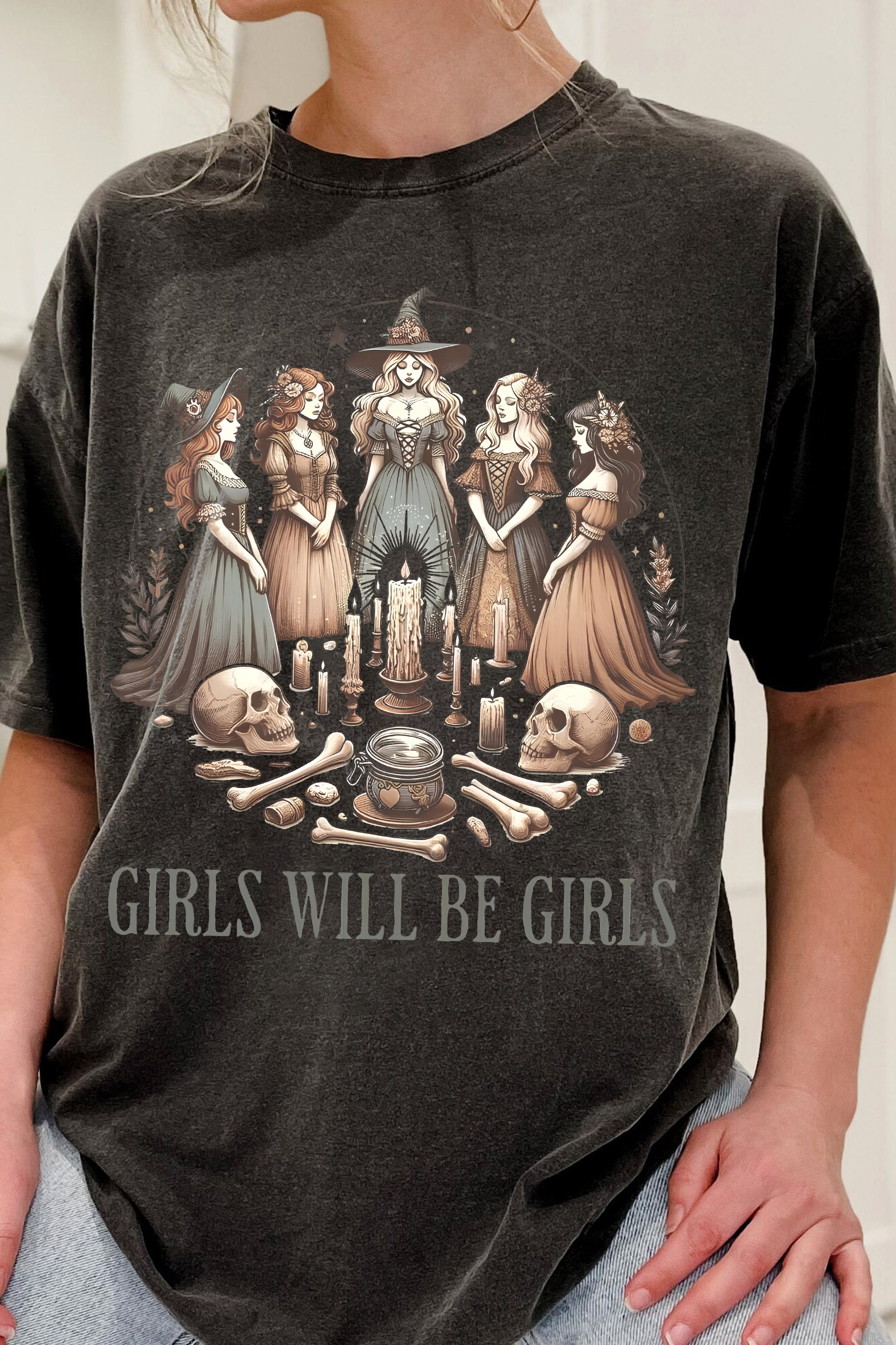 New T-Shirt Girls Will Merch, Shirt Girls Will Be Girls Witchy For Women
