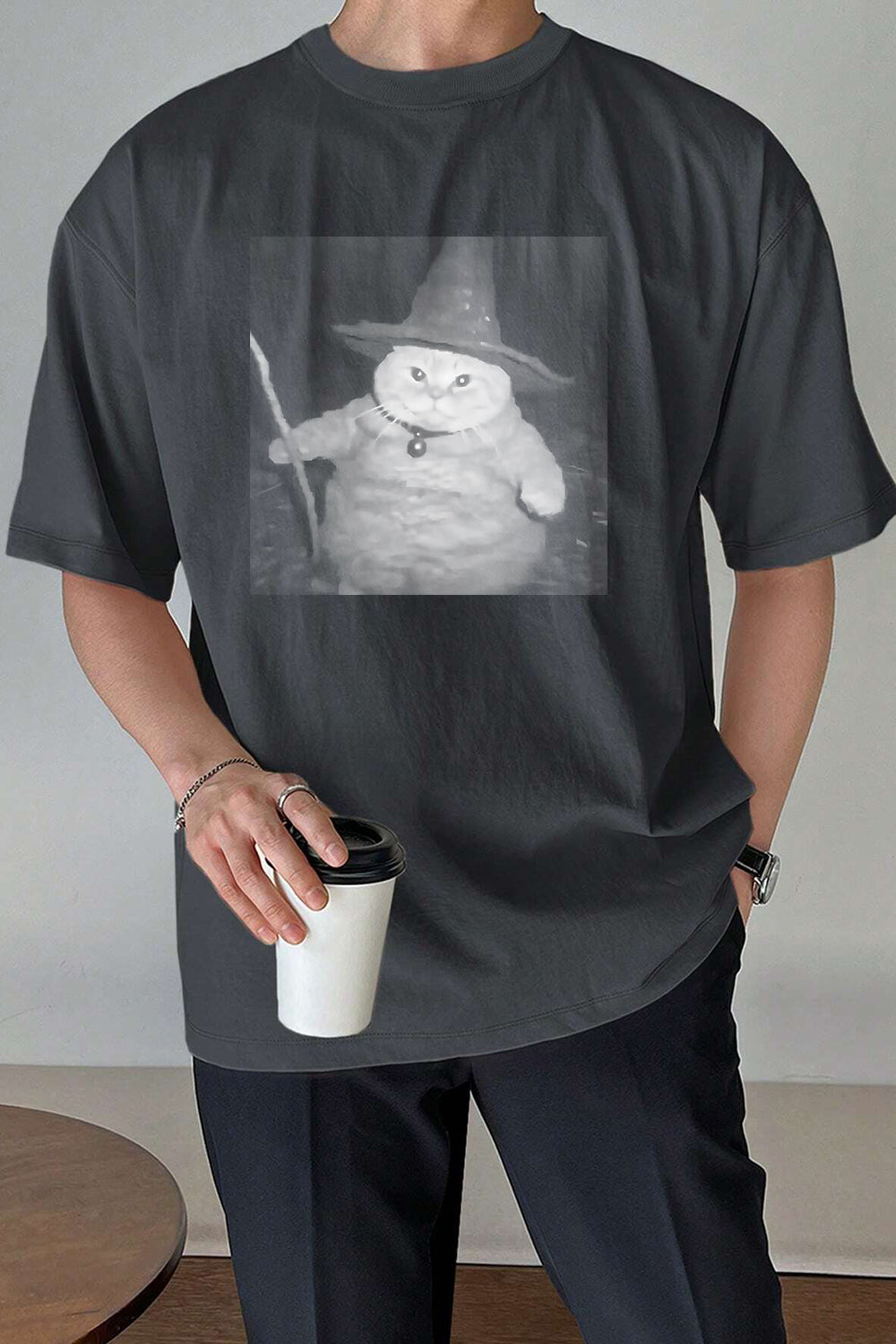 New T-Shirt Fantasy Ring Merch, Shirt Fantasy Ring Cat For Men