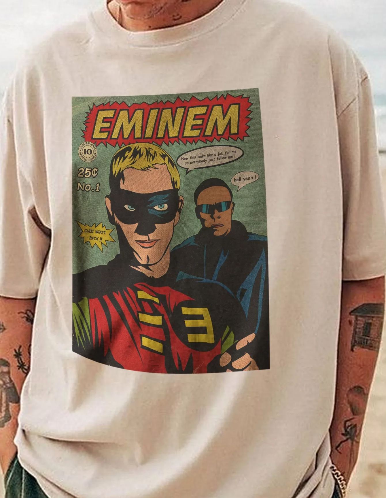 New T-Shirt Eminem Slim Merch, Shirt Eminem Slim Shady Vintage  Men’S