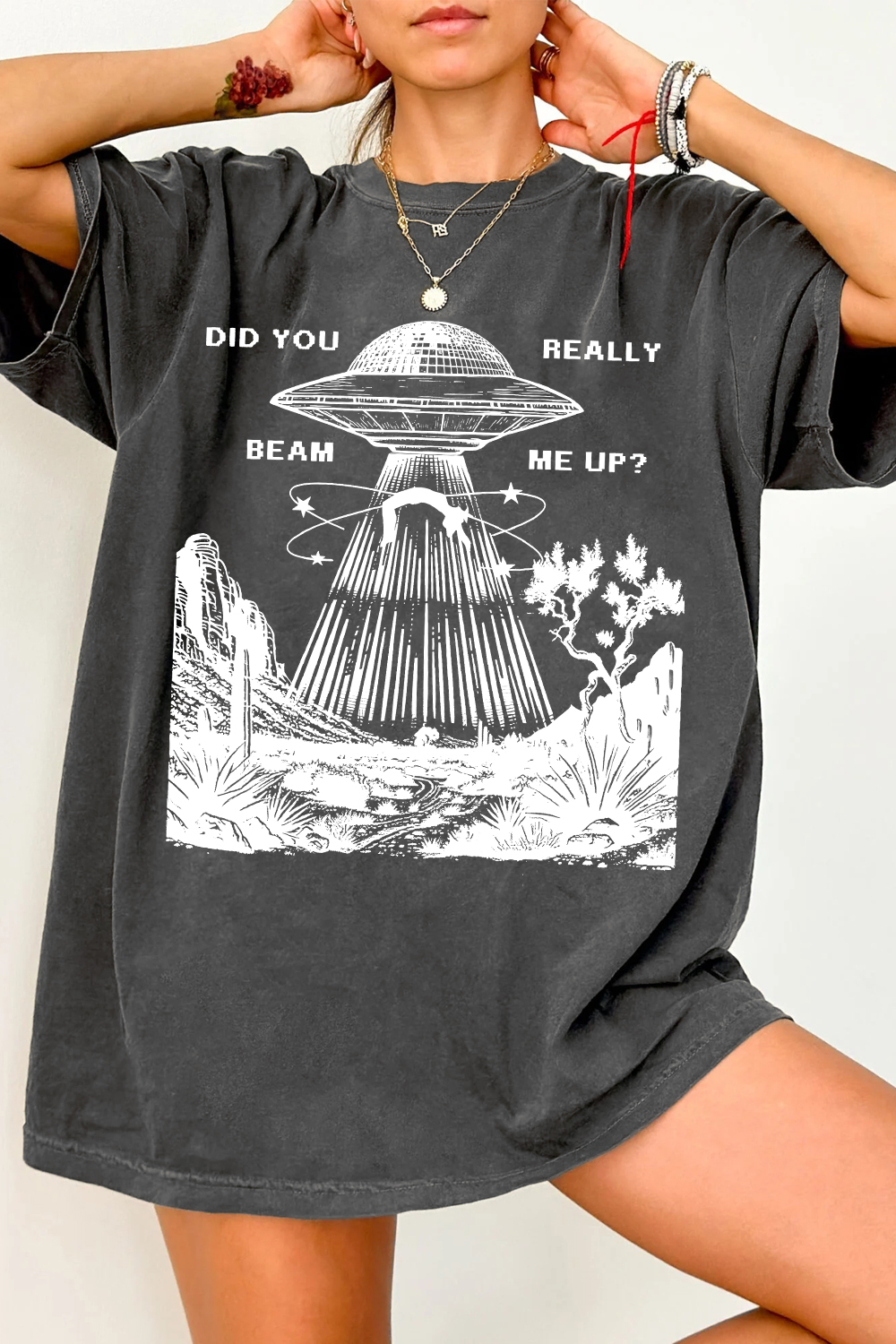 New T-Shirt Down Bad Merch, Shirt Down Bad Ufo For Women