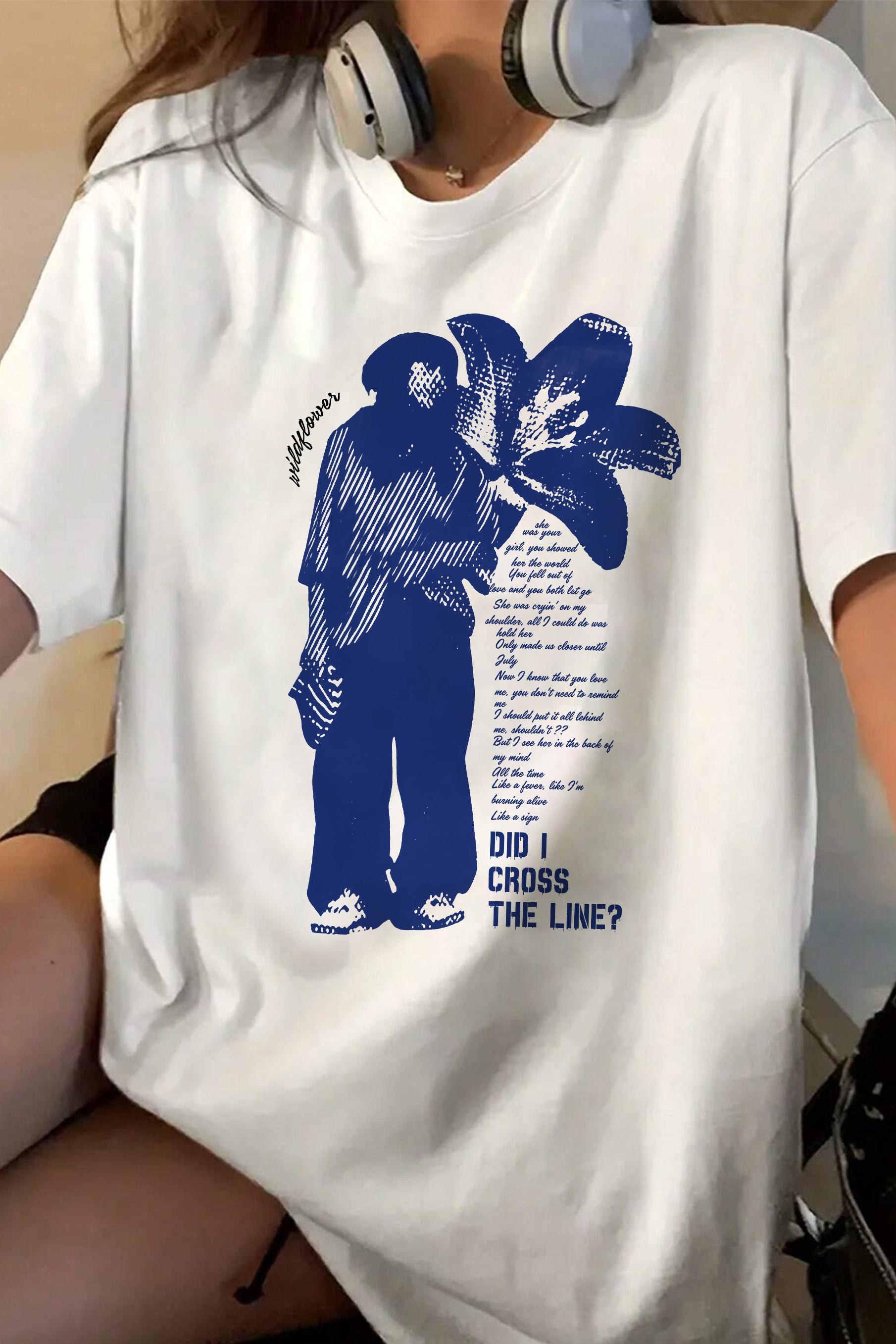 New T-Shirt Do I Merch, Shirt Do I Cross The Line Billie For Women