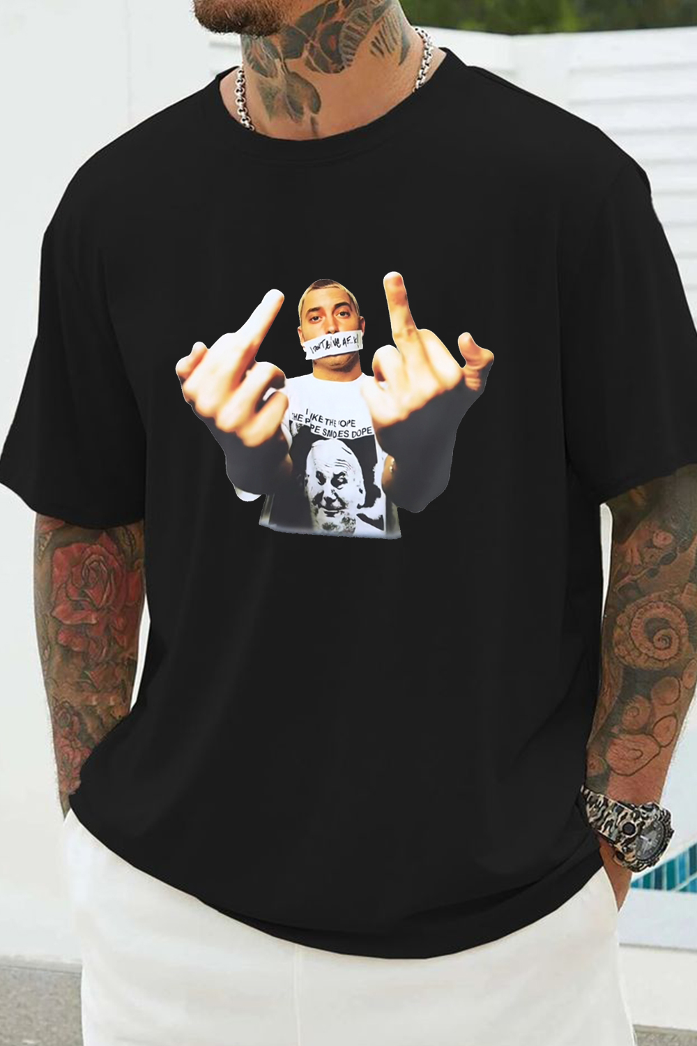 New T-Shirt Eminem Short Merch, Shirt Eminem Short Sleeve Men’S