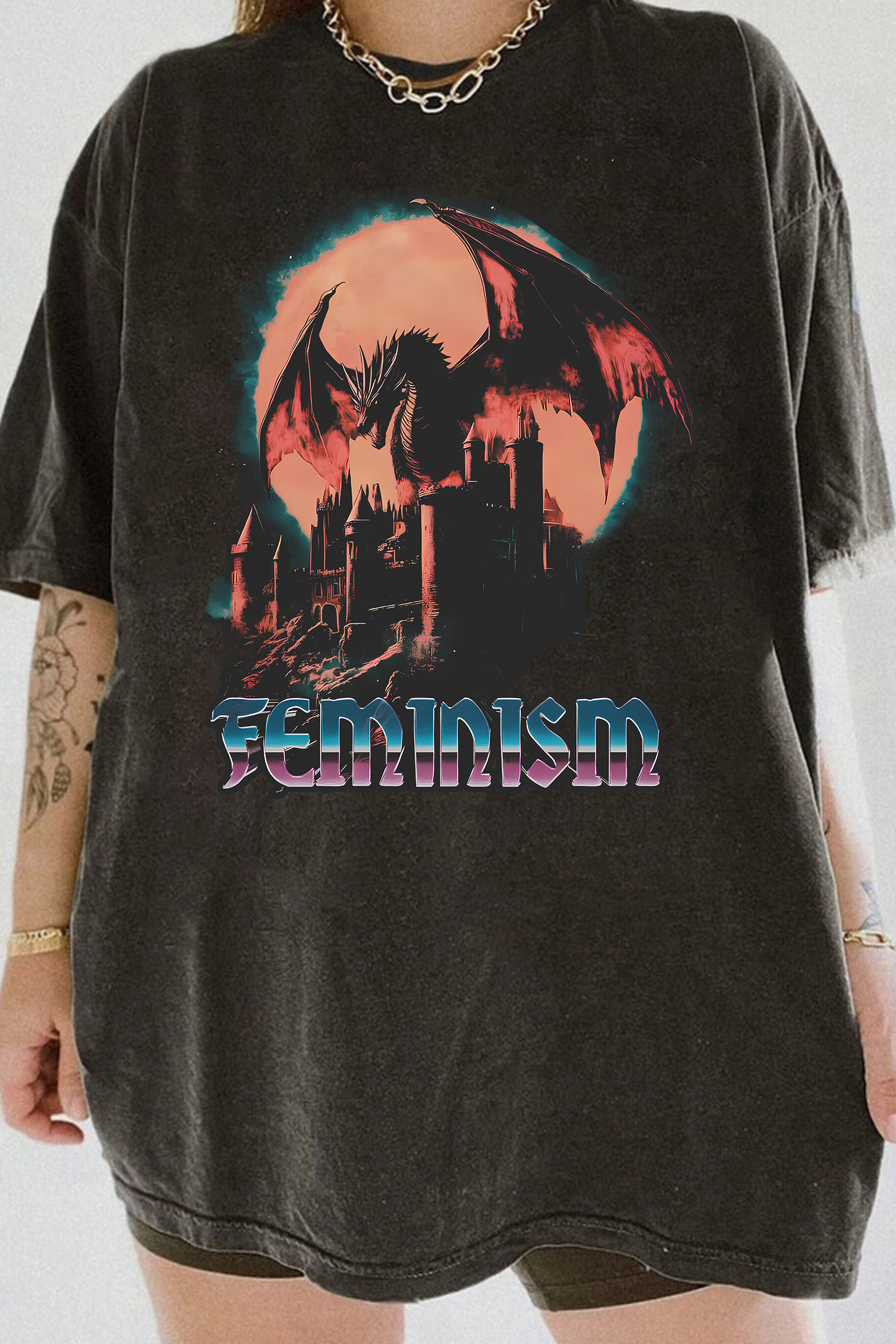 New T-Shirt Dragon Graphic Merch, Shirt Dragon Graphic For Women