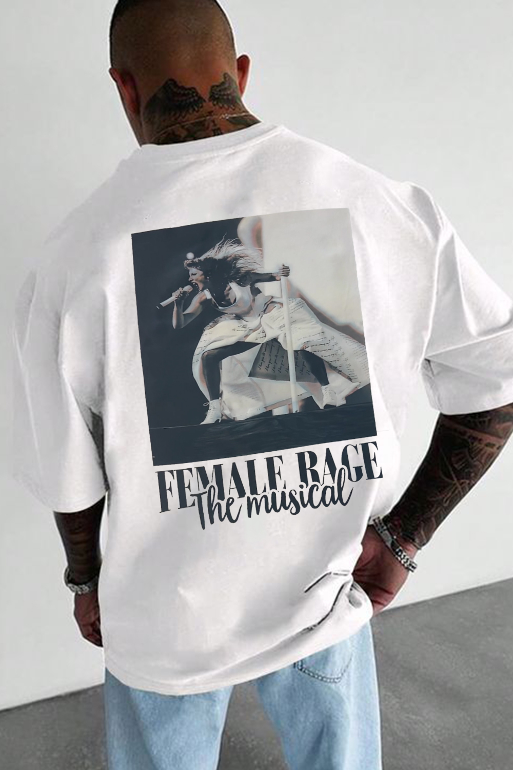 New T-Shirt Contrast Color Merch, Shirt Contrast Color Star Letter Casual Back Print Round Neck Short Sleeve