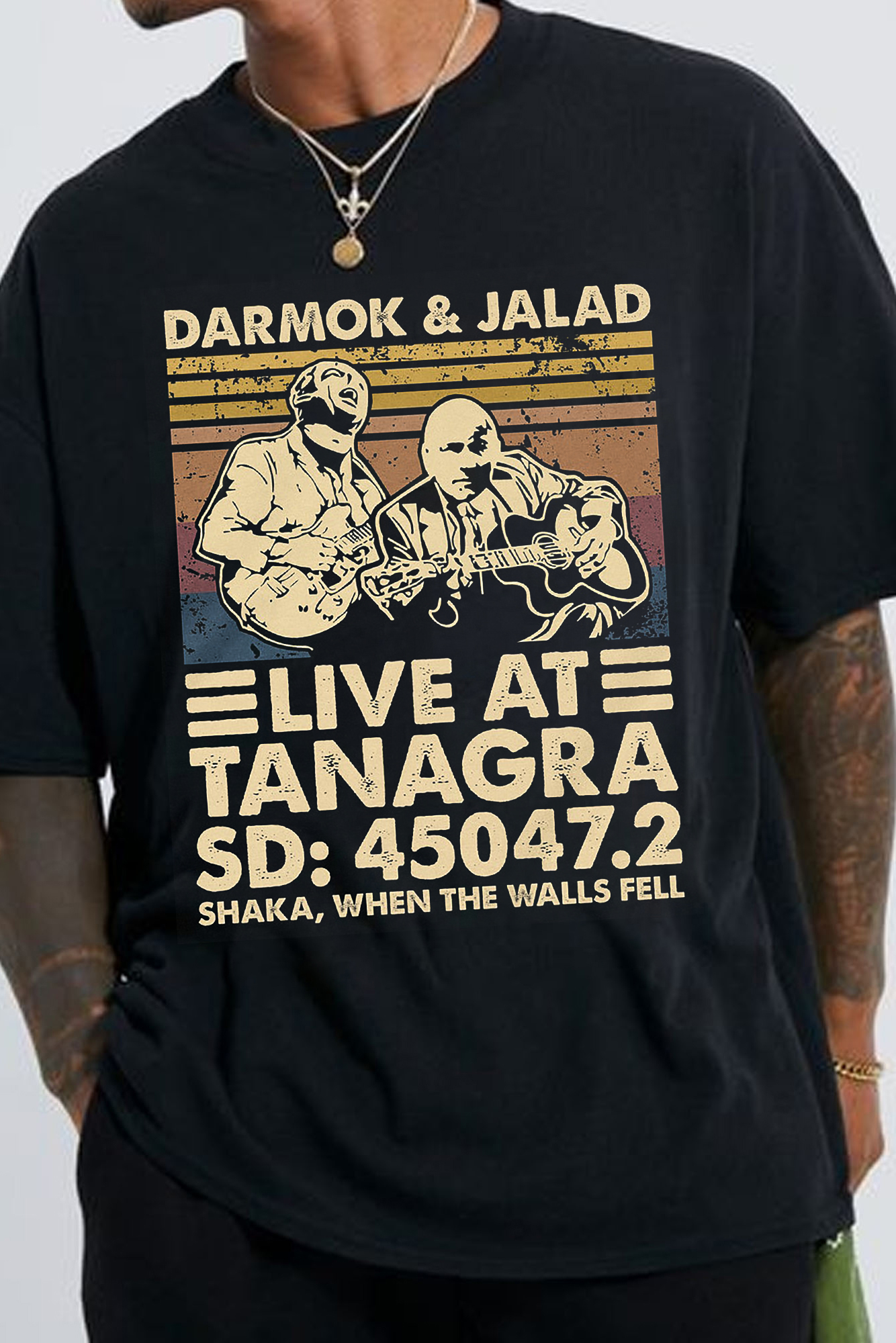New T-Shirt Darmok And Merch, Shirt Darmok And Jalad At Tanagra September 1991 Vintage Retro Men’S