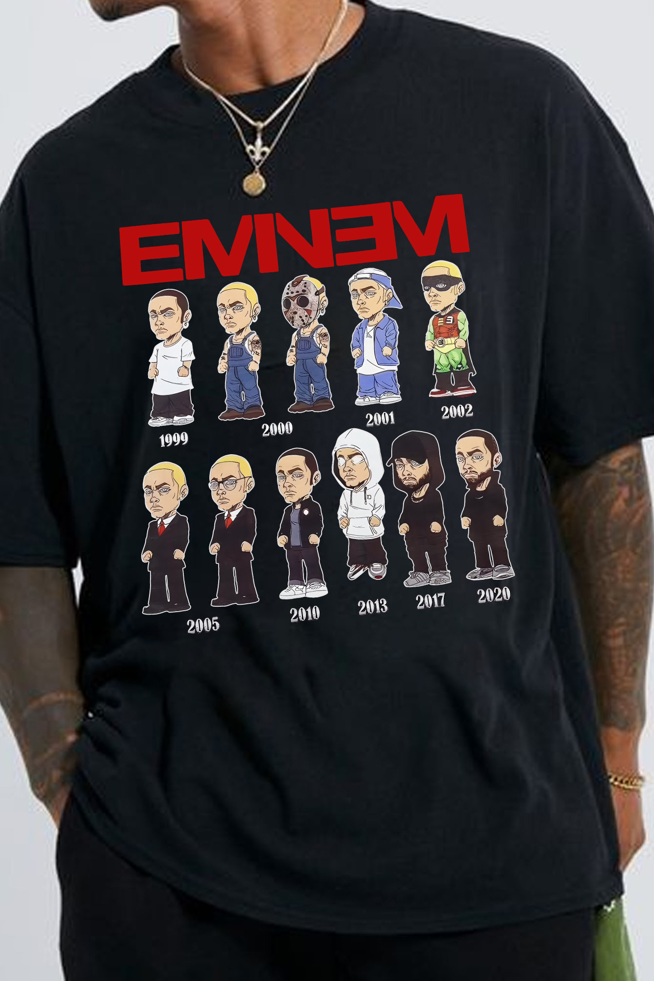 New T-Shirt Cute Eminem Merch, Shirt Cute Eminem Slim Shaddy Album For Men