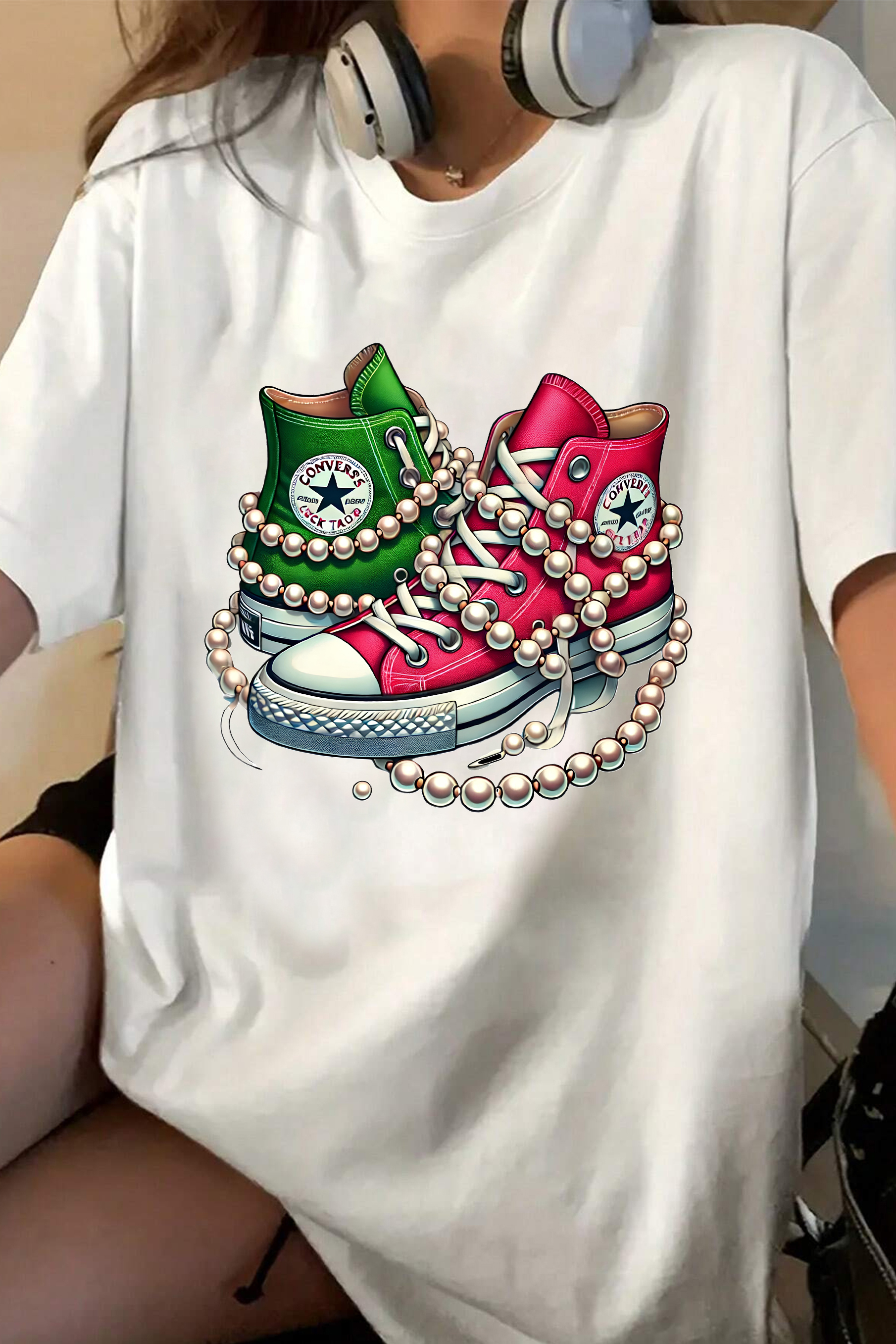T-Shirt Chucks And Merch, Shirt Chucks And Pearls For Women