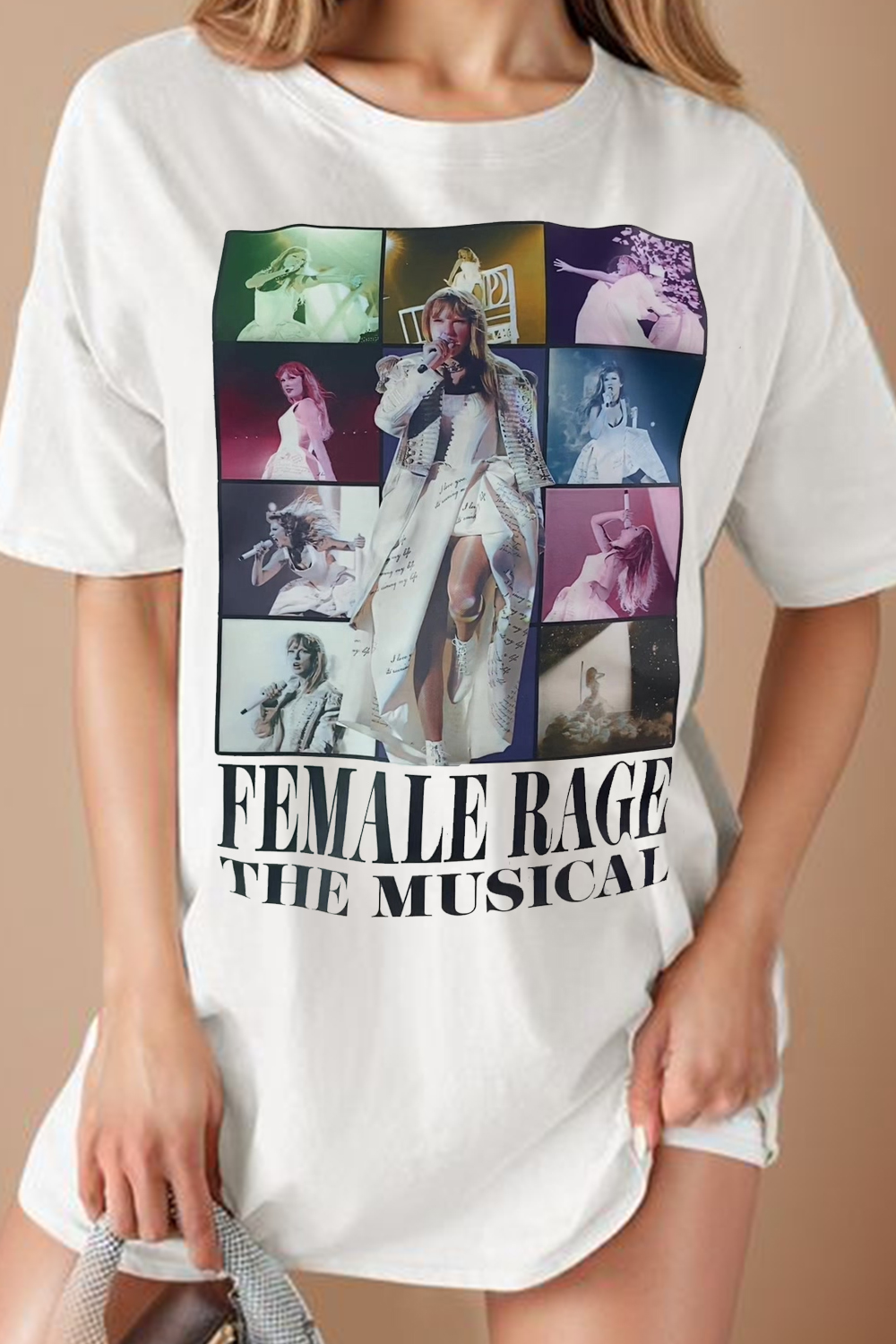 New T-Shirt Contrast Color Merch, Shirt Contrast Color Star Support Casual Print Round Neck Short Sleeve