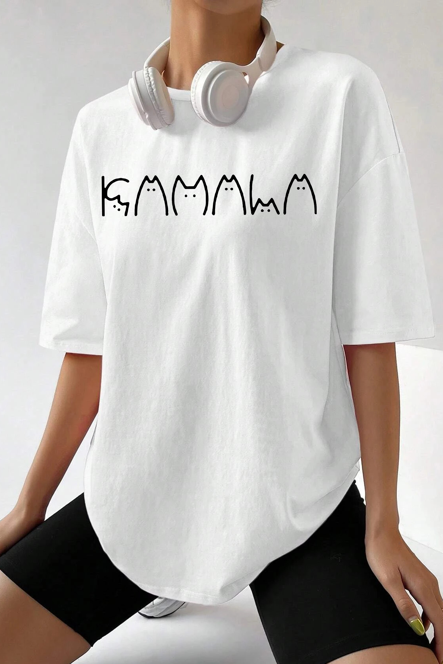 New T-Shirt Cute Cat Merch, Shirt Cute Cat La Printed For Women