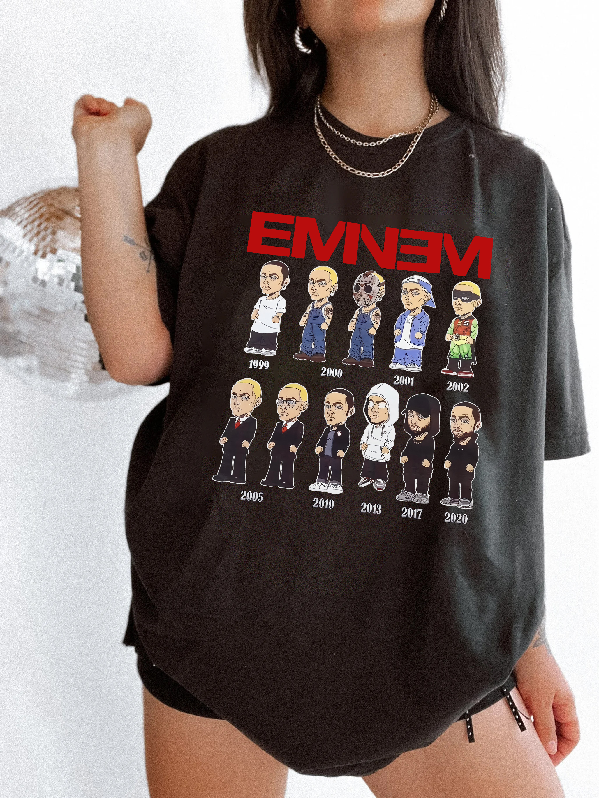 New T-Shirt Cute Eminem Merch, Shirt Cute Eminem Slim Shaddy Album For Women