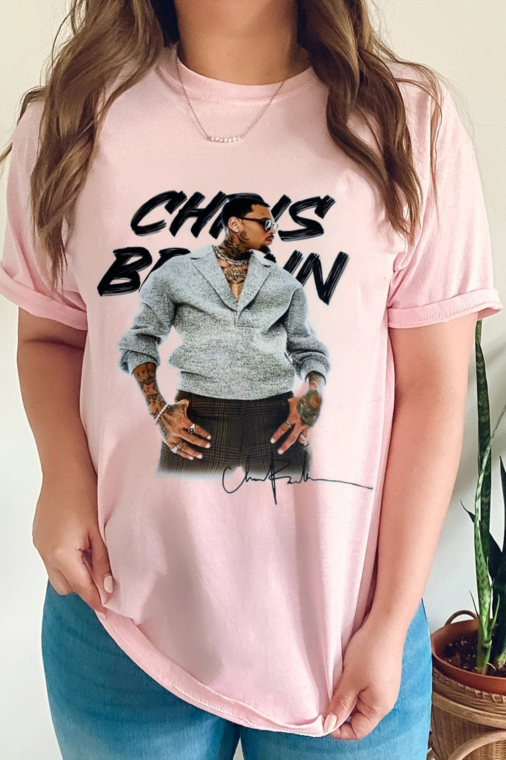 New T-Shirt Chris Brown Merch, Shirt Chris Brown Graphic Women S