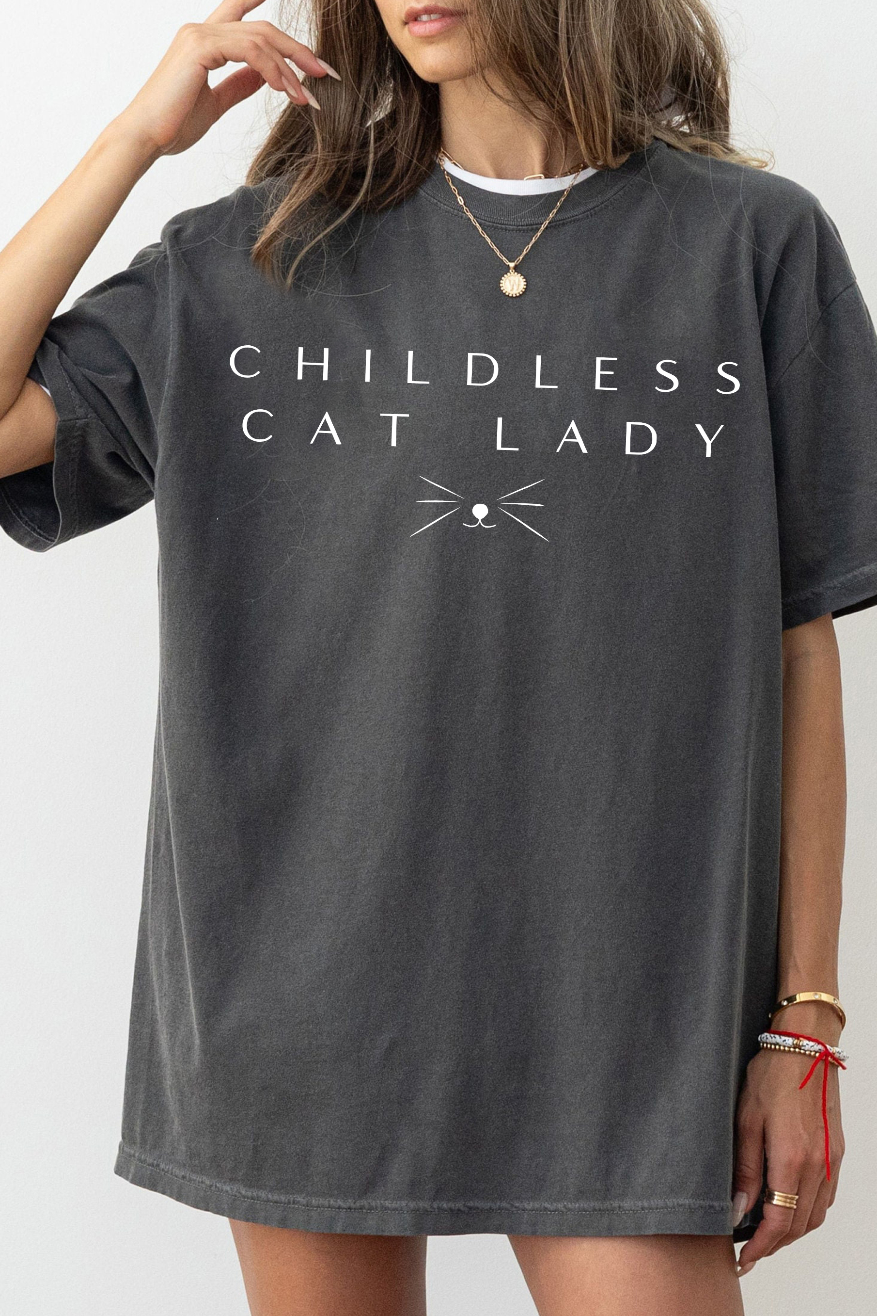 T-Shirt Childless Cat Merch, Shirt Childless Cat Lady For Women