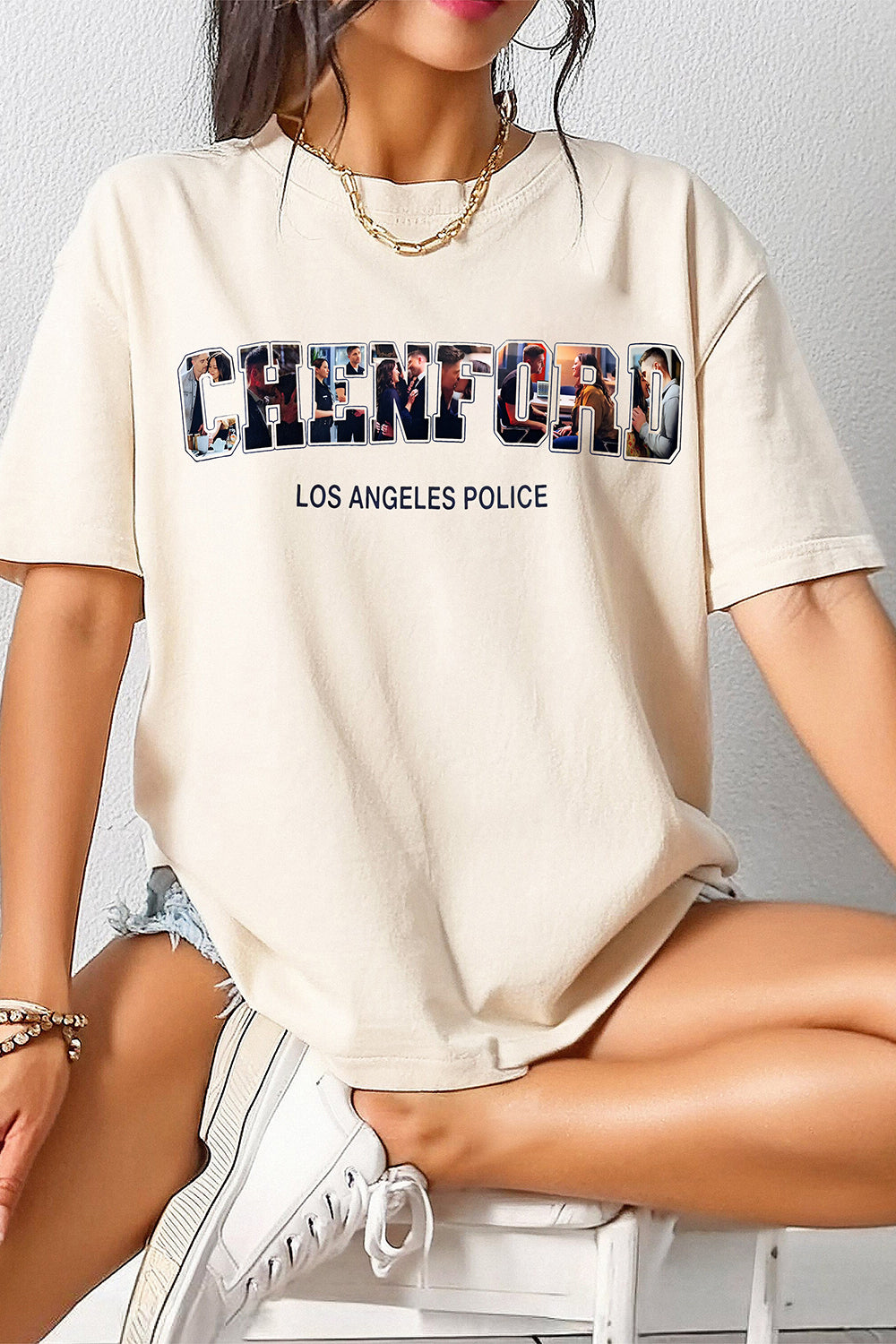 New T-Shirt Chenford Merch Merch, Shirt Chenford Merch The Rookie Los Angeles Police For Women