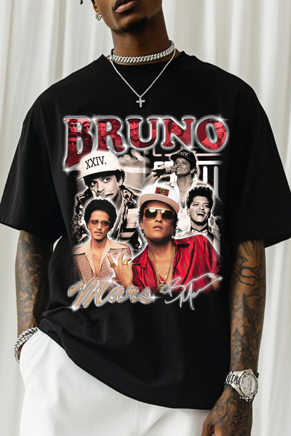 New T-Shirt Camiseta Oversized Merch, Shirt Camiseta Oversized Bruno Mars