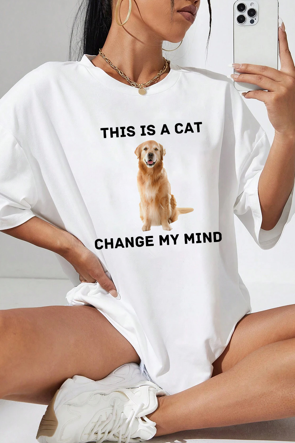 New T-Shirt Change My Merch, Shirt Change My Mind Dog Version For Women