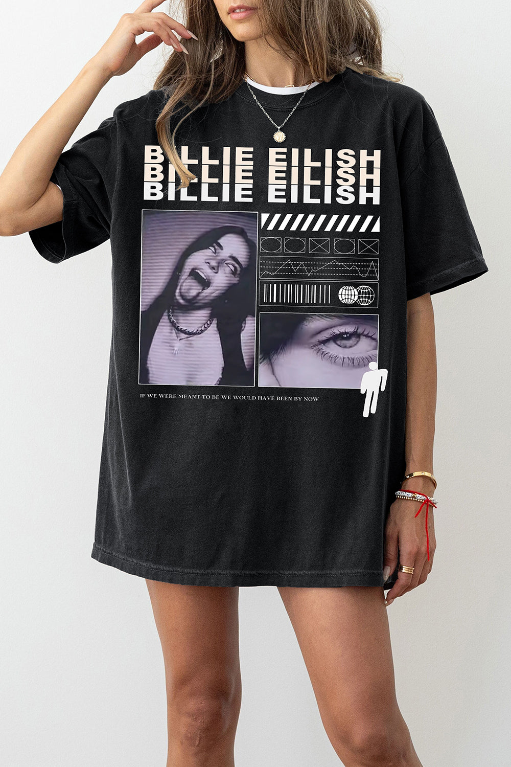 New T-Shirt Billie Eilish Merch, Shirt Billie Eilish Hit Me Hard And Soft Tour For Women