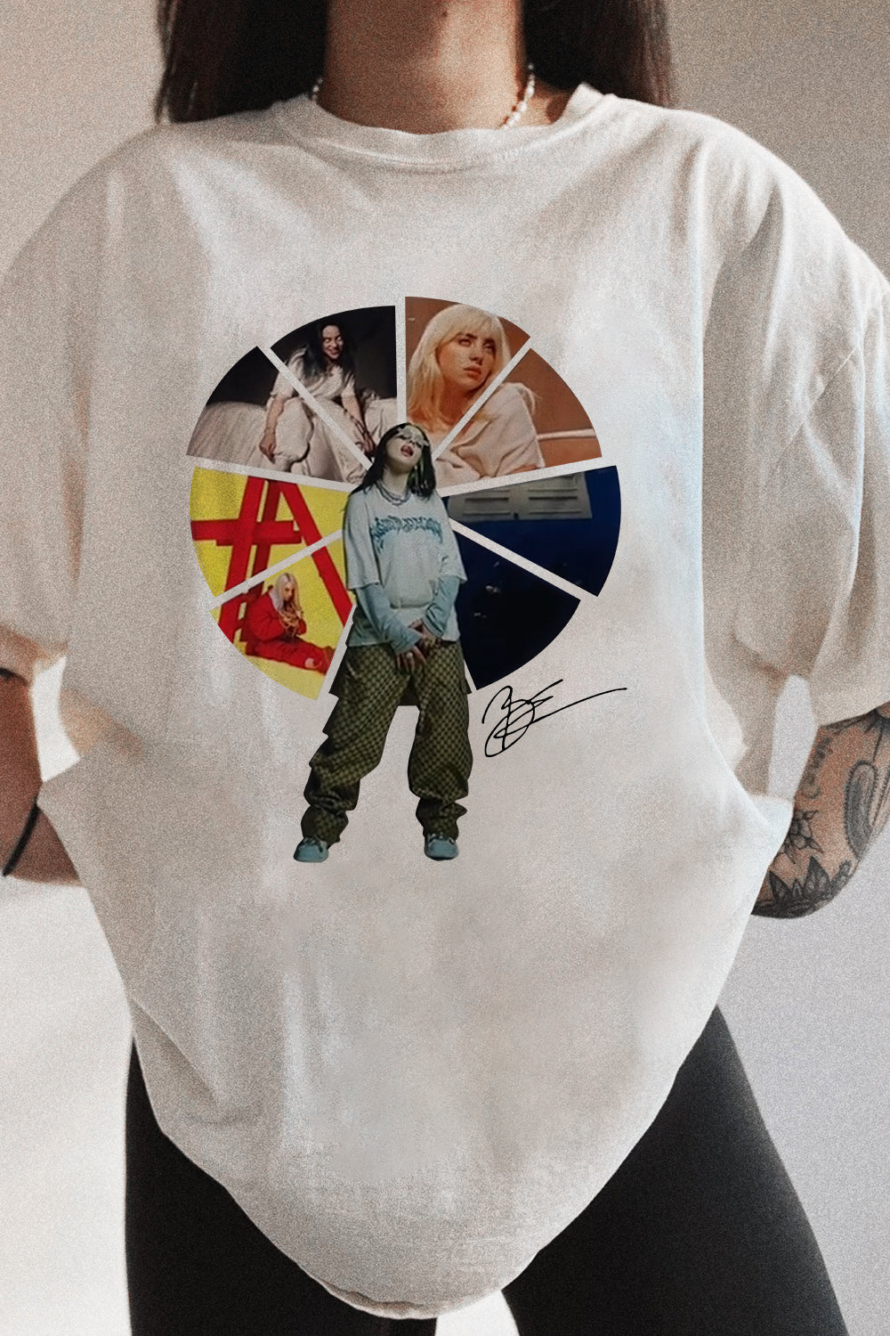 New T-Shirt Billie Eilish Merch, Shirt Billie Eilish Hit Me Hard And Soft Tour For Women