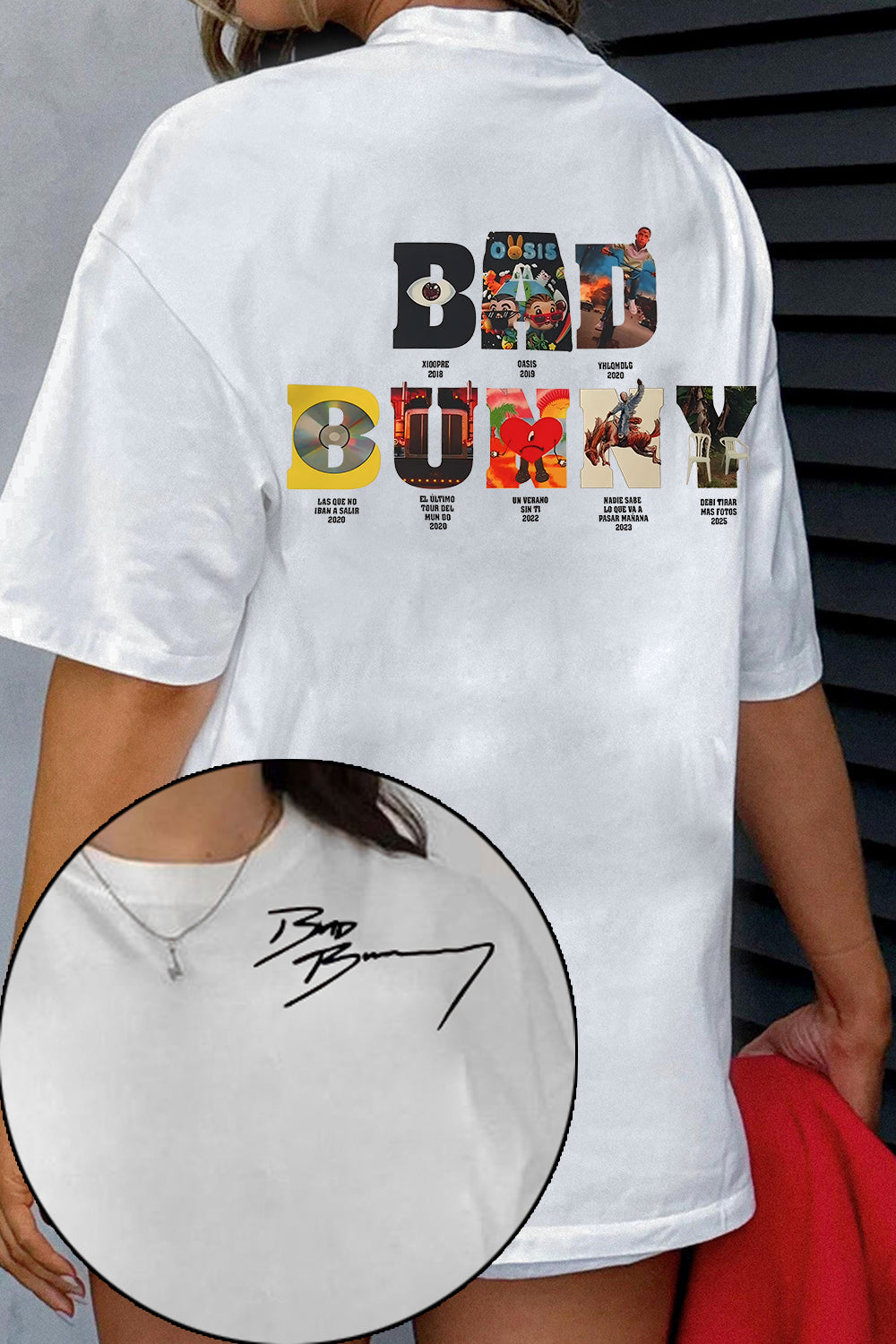 T-Shirt Bad Bunny Merch, Shirt Bad Bunny Dtmf Album For Women