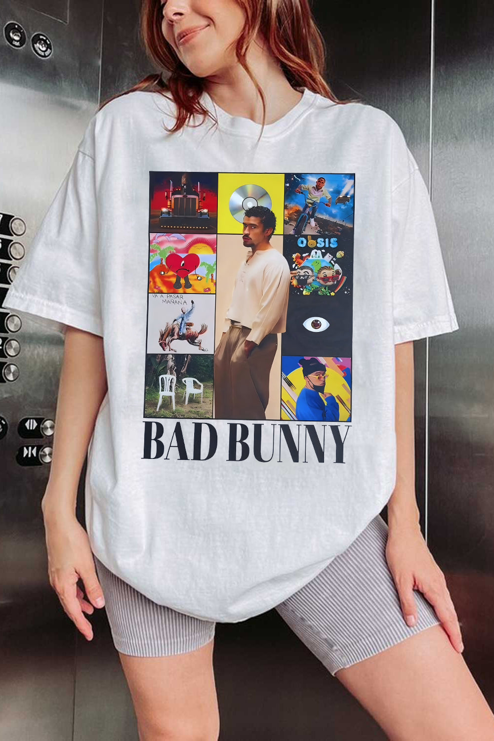 T-Shirt Bad Bunny Merch, Shirt Bad Bunny Album Dtmf Graphic For Women