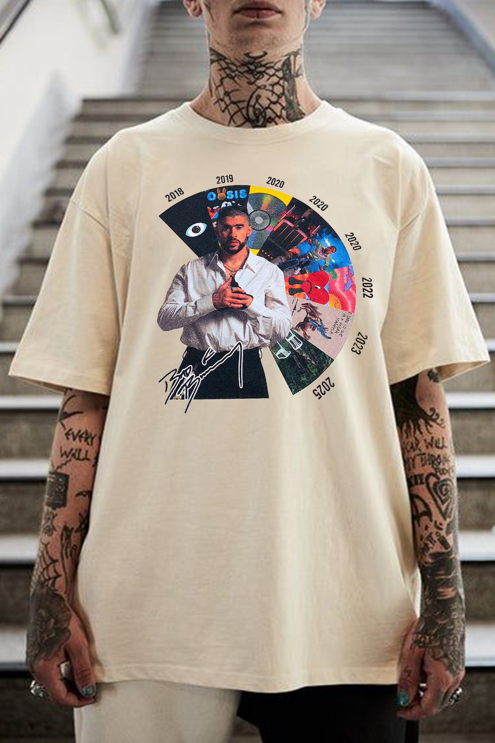 New T-Shirt Badbunny Albums Merch, Shirt Badbunny Albums Men’S