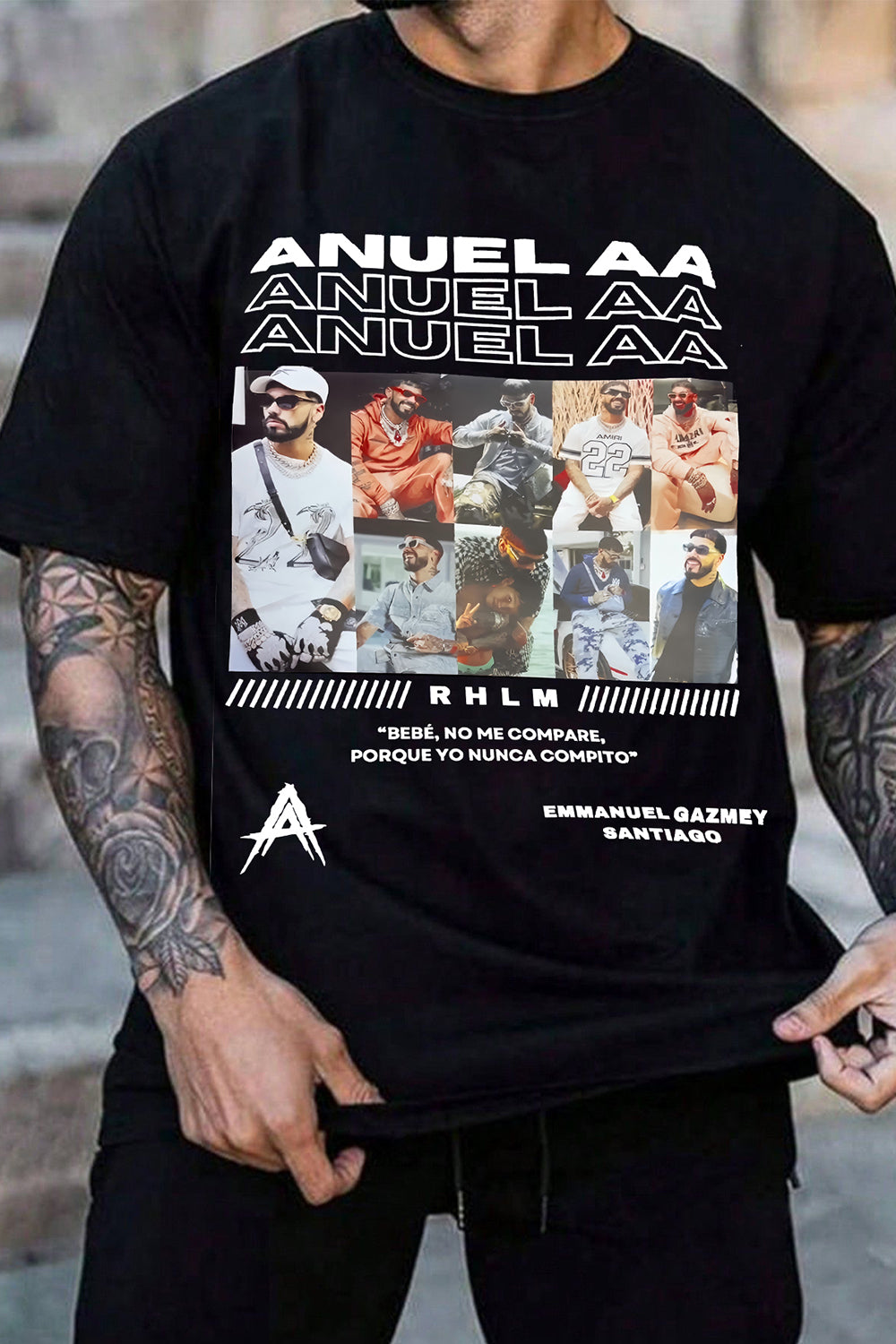 T-Shirt Anuel Aa Merch, Shirt Anuel Aa Album Merch For Men