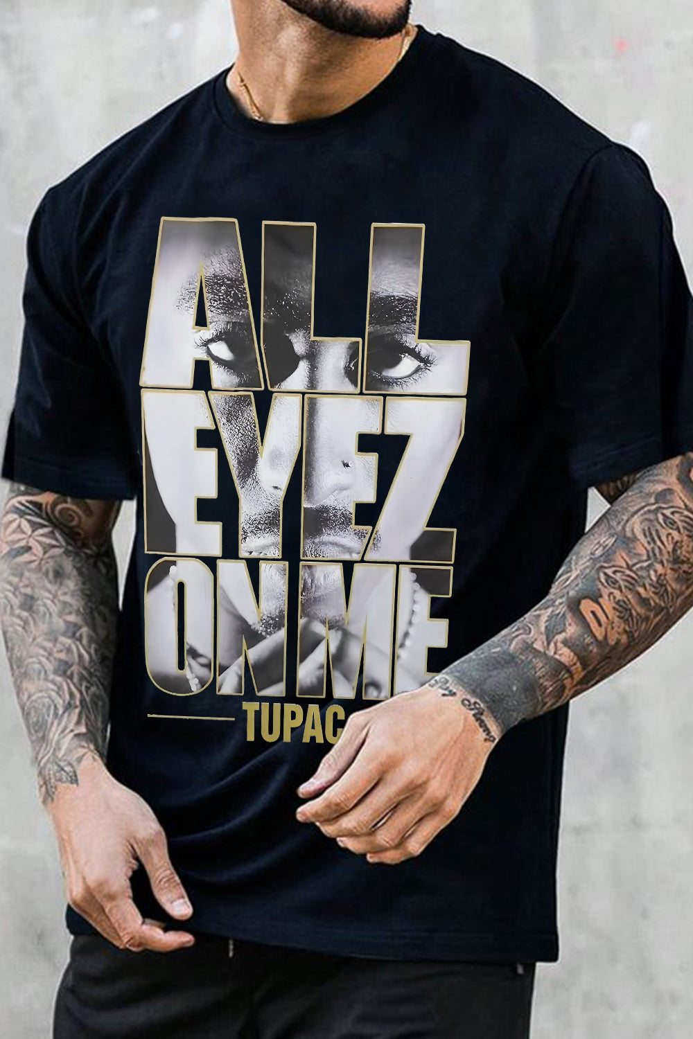 T-Shirt All Eyes Merch, Shirt All Eyes On Me Tupac For Men