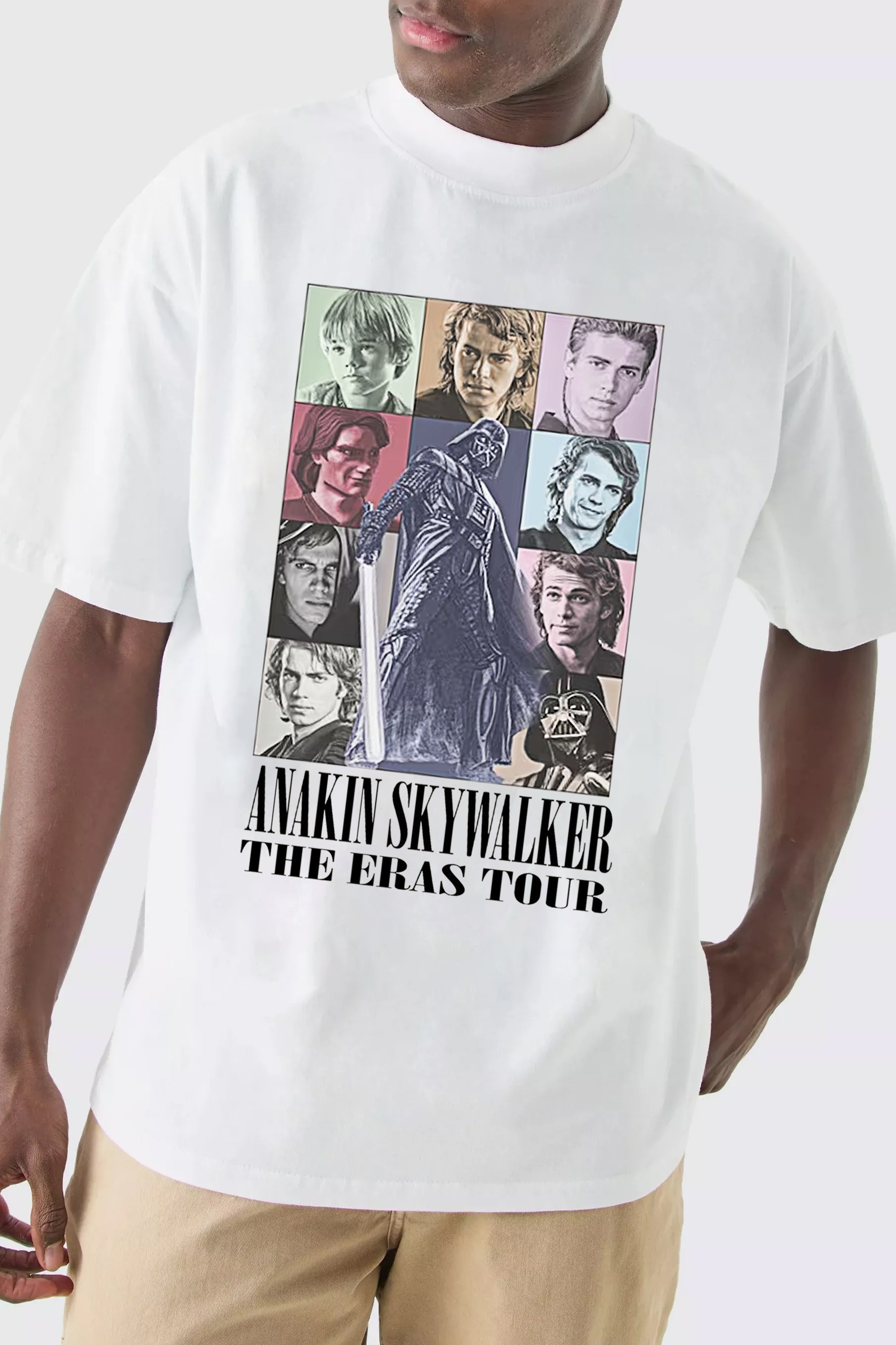 New T-Shirt Anakin Skywalker Merch, Shirt Anakin Skywalker Eras Tour Inspired Vintage Men’S