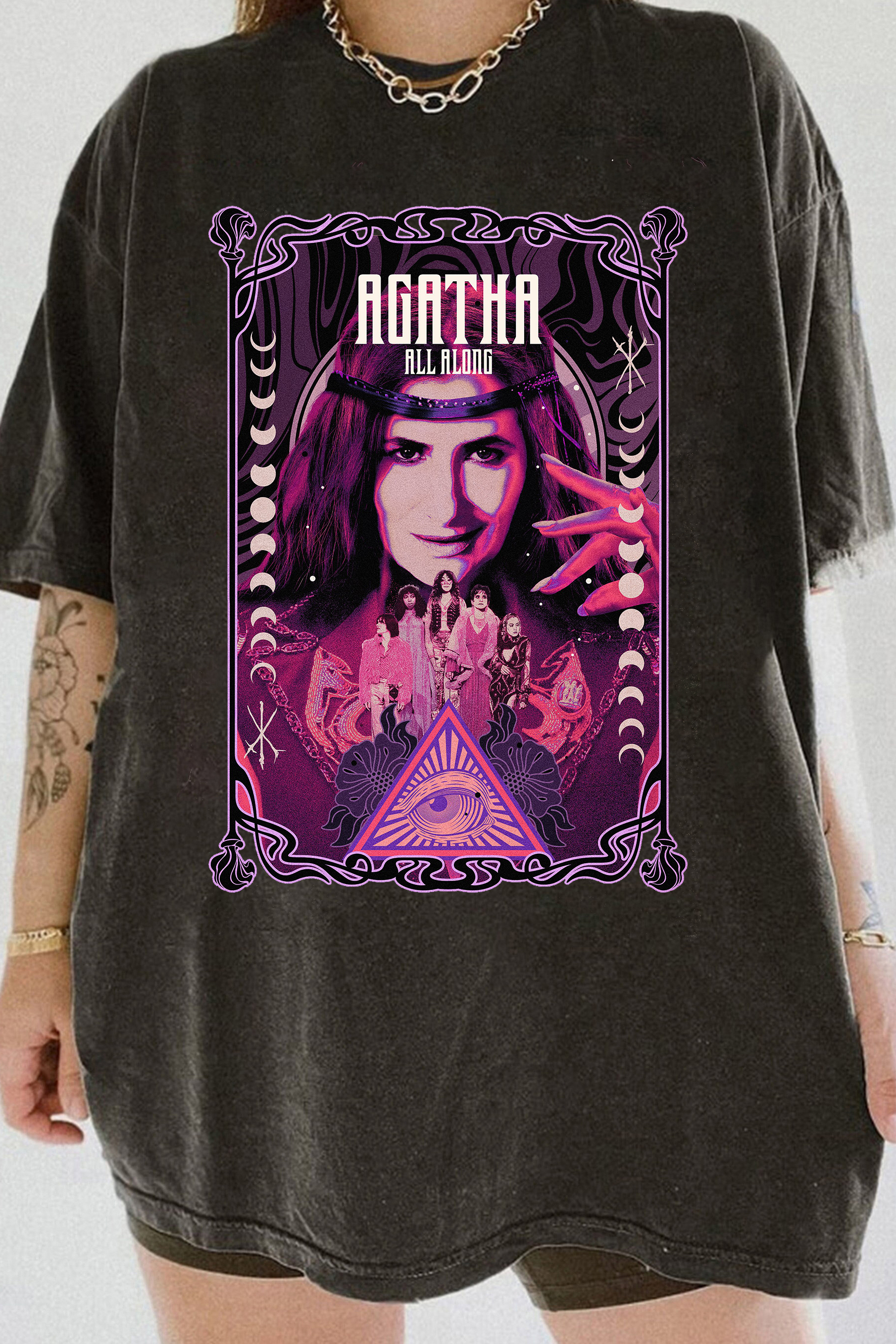 T-Shirt Agatha All Merch, Shirt Agatha All Along For Women