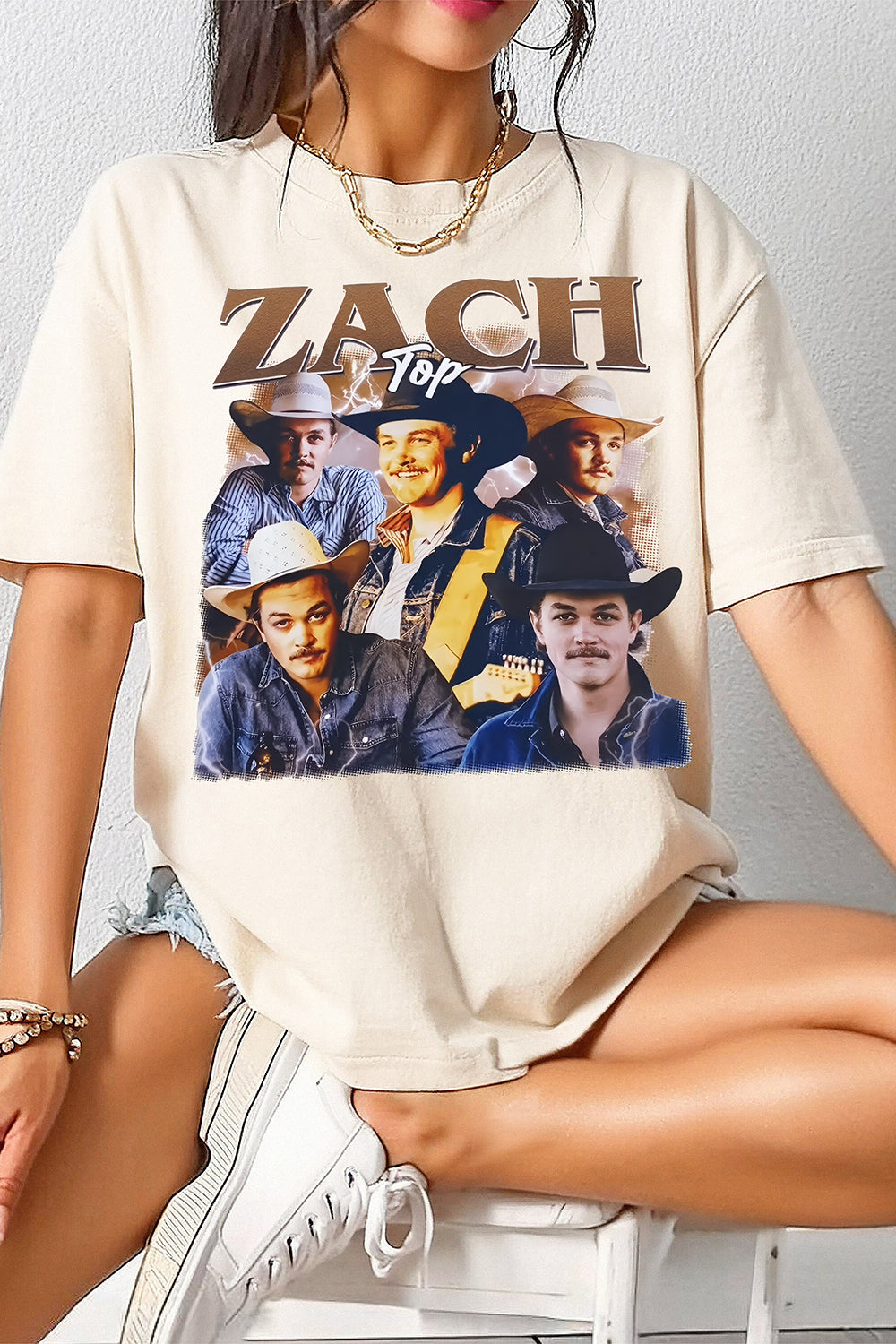 New T-Shirt Zach Top Merch, Shirt Zach Top Concert Graphic For Women