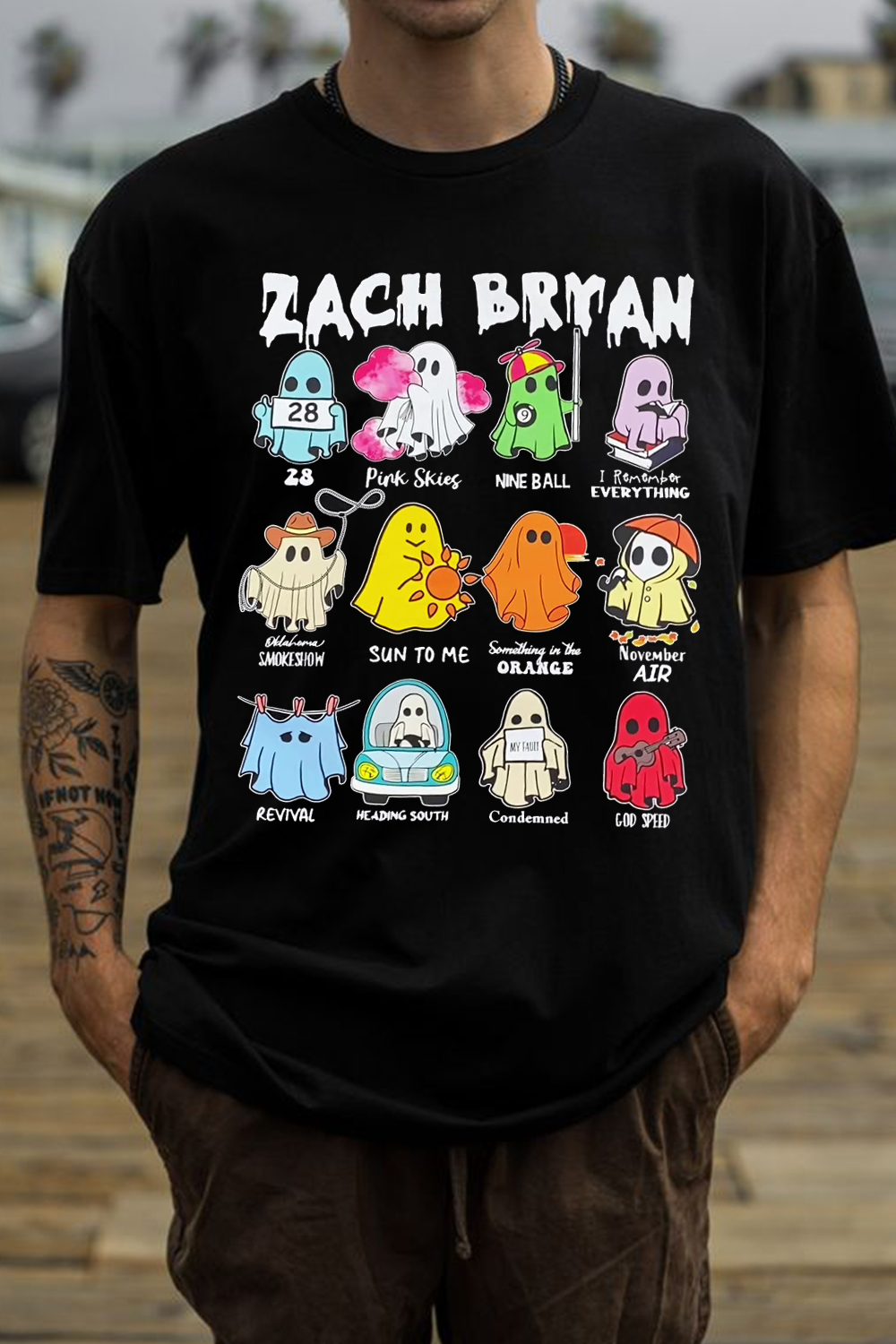 New T-Shirt Zach Bryan Merch, Shirt Zach Bryan Short Sleeve Men’S