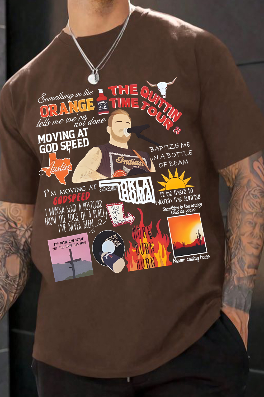 New T-Shirt Zach Bryan Merch, Shirt Zach Bryan Cartoon Personalized Print Men’S Short Sleeve