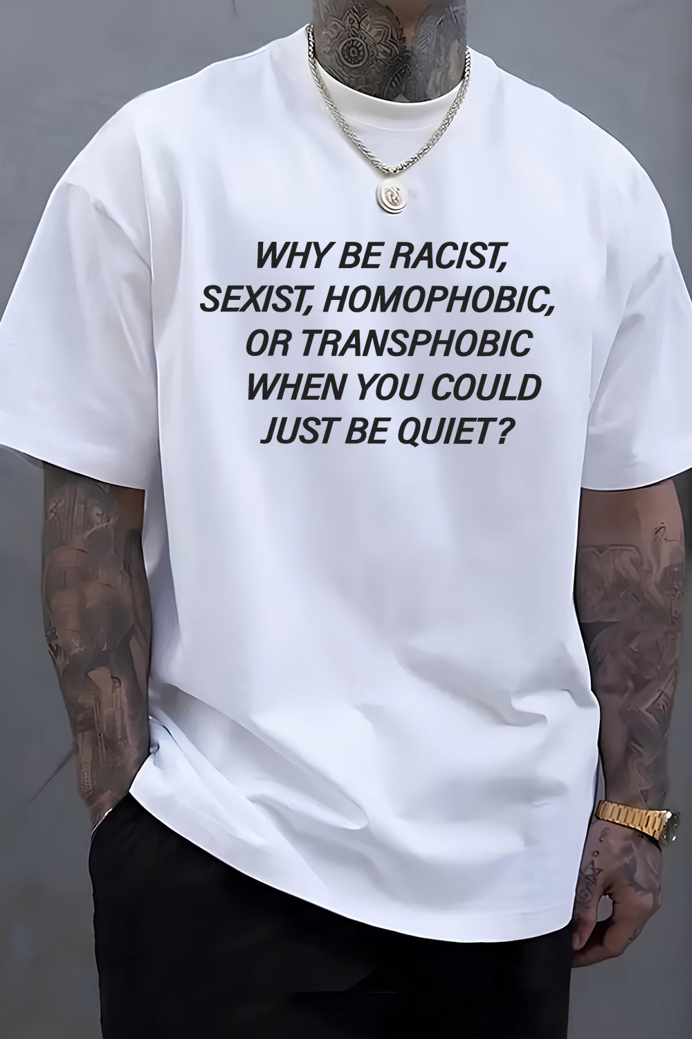 T-Shirt Why Be Merch, Shirt Why Be Racist Frank Ocean For Men