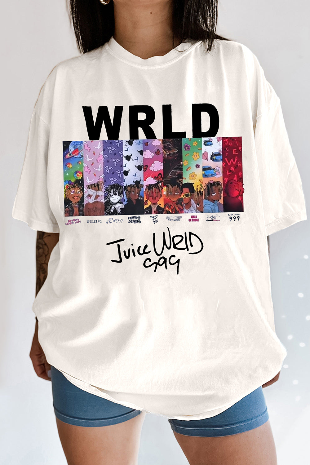 T-Shirt Wrld 999 Merch, Shirt Wrld 999 Album Juice Wrld For Women