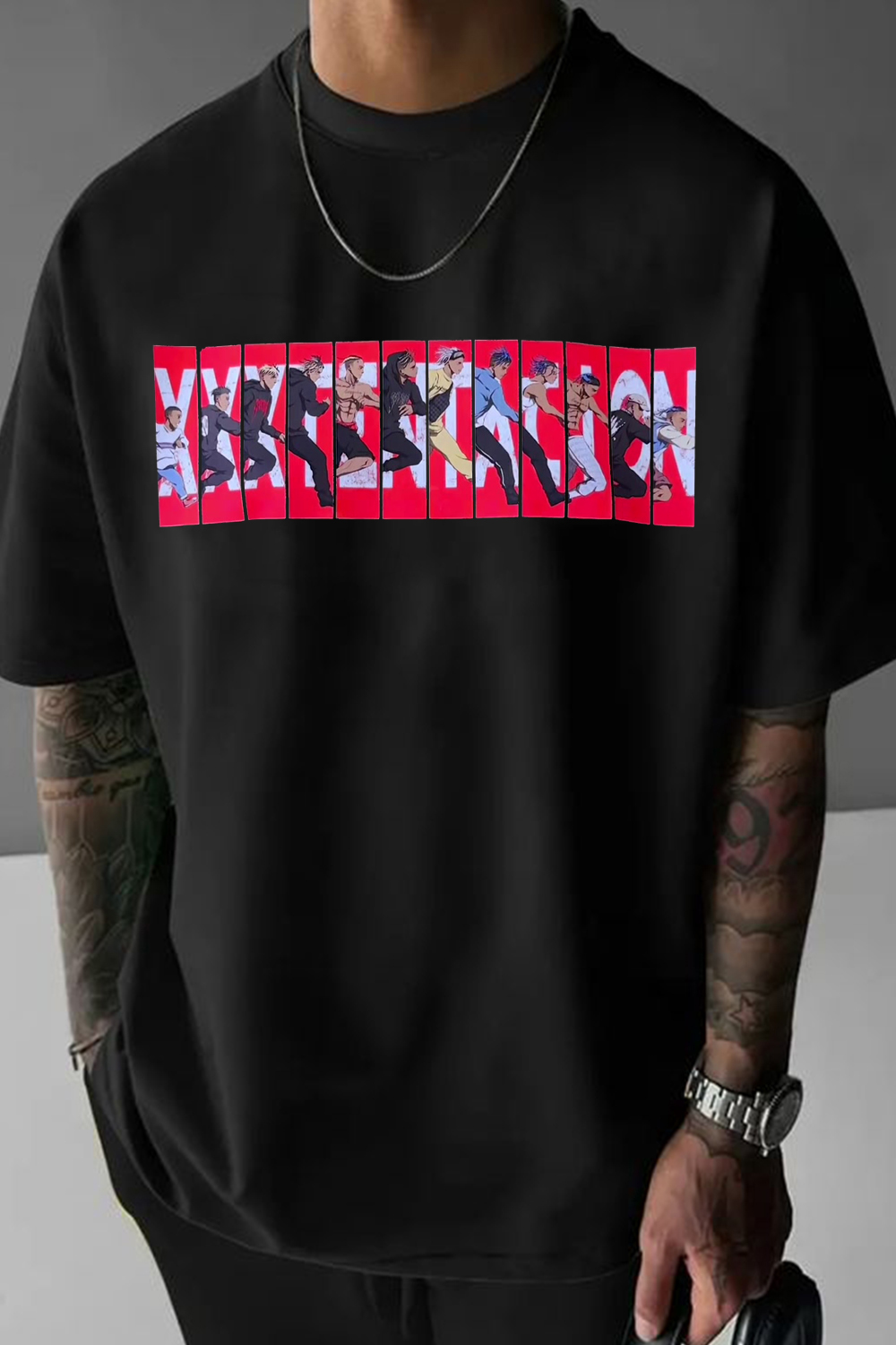 New T-Shirt Xxxtentacion Cartoon Merch, Shirt Xxxtentacion Cartoon Fans Men’S