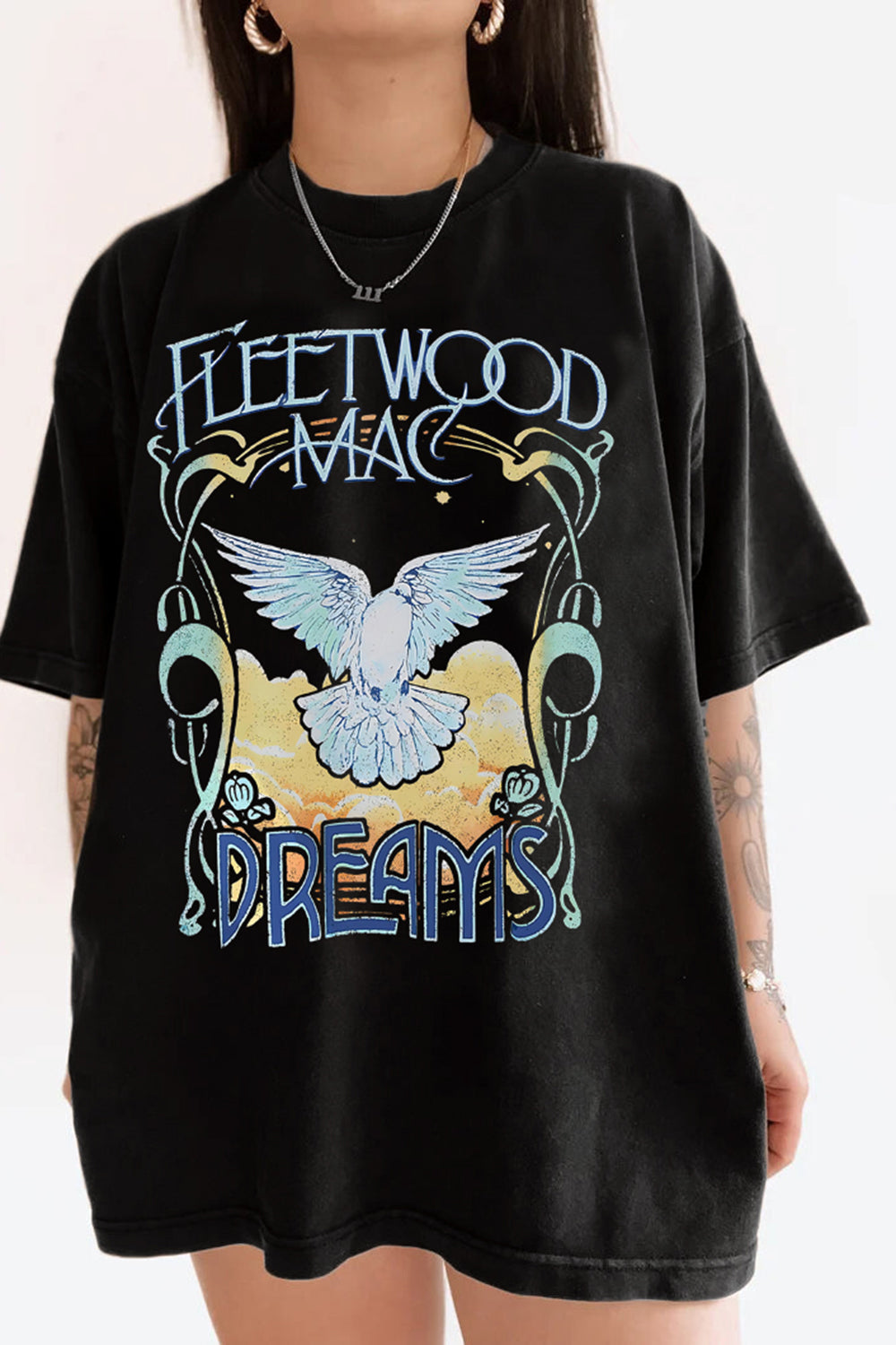 T-Shirt Vintage Rockn Merch, Shirt Vintage Rockn Roll Music For Women