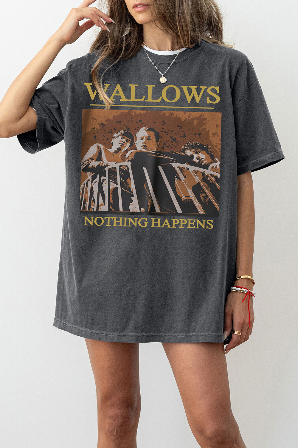 New T-Shirt Wallows  Merch, Shirt Wallows Tour Merch Dylan Minnette For Women