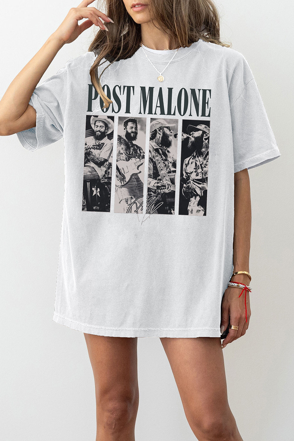 New T-Shirt Vintage Post Merch, Shirt Vintage Post Malone Music The Album Graphic For Women