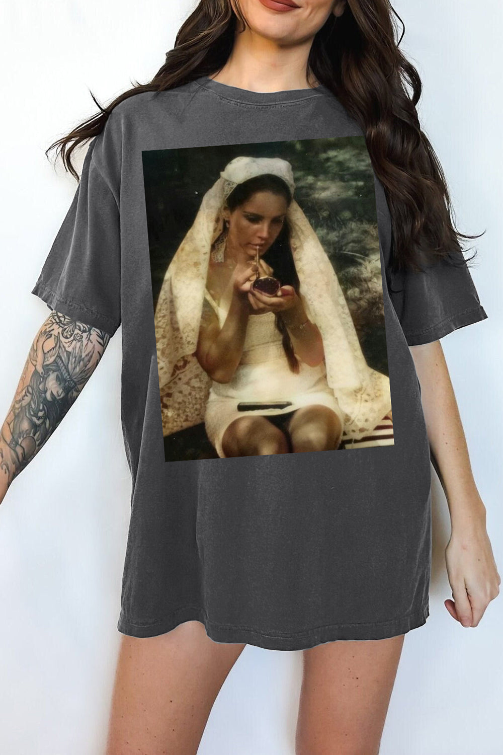 T-Shirt Vintage Wedding Merch, Shirt Vintage Wedding Dress Lana Del Rey Merch Graphic For Women