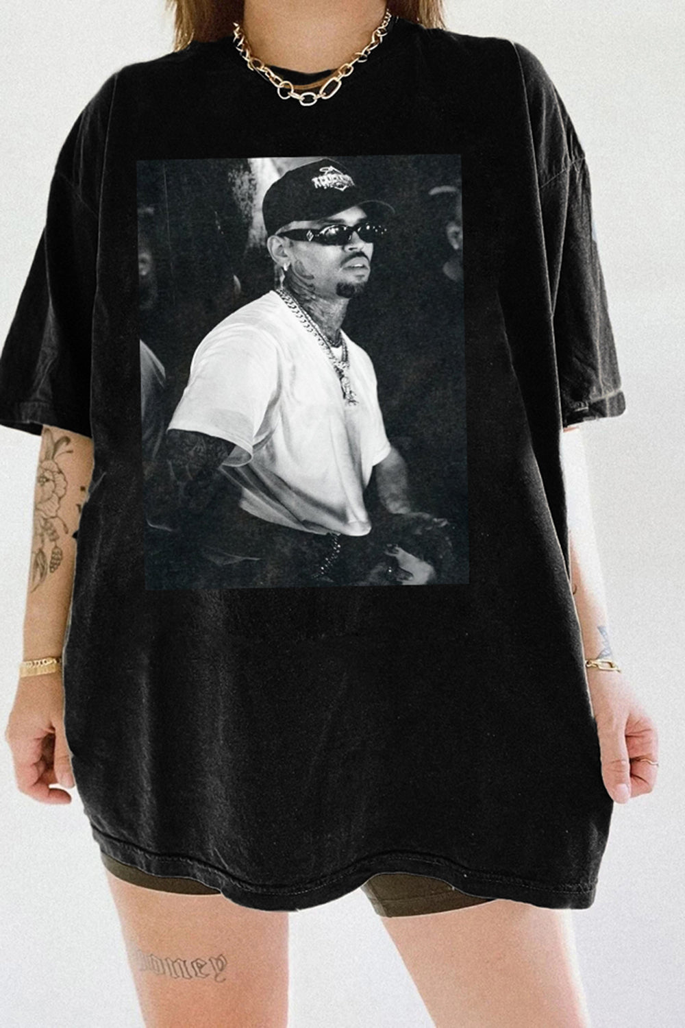 New T-Shirt Vintage Chris Merch, Shirt Vintage Chris Brown 11:11 Tour Graphic For Women