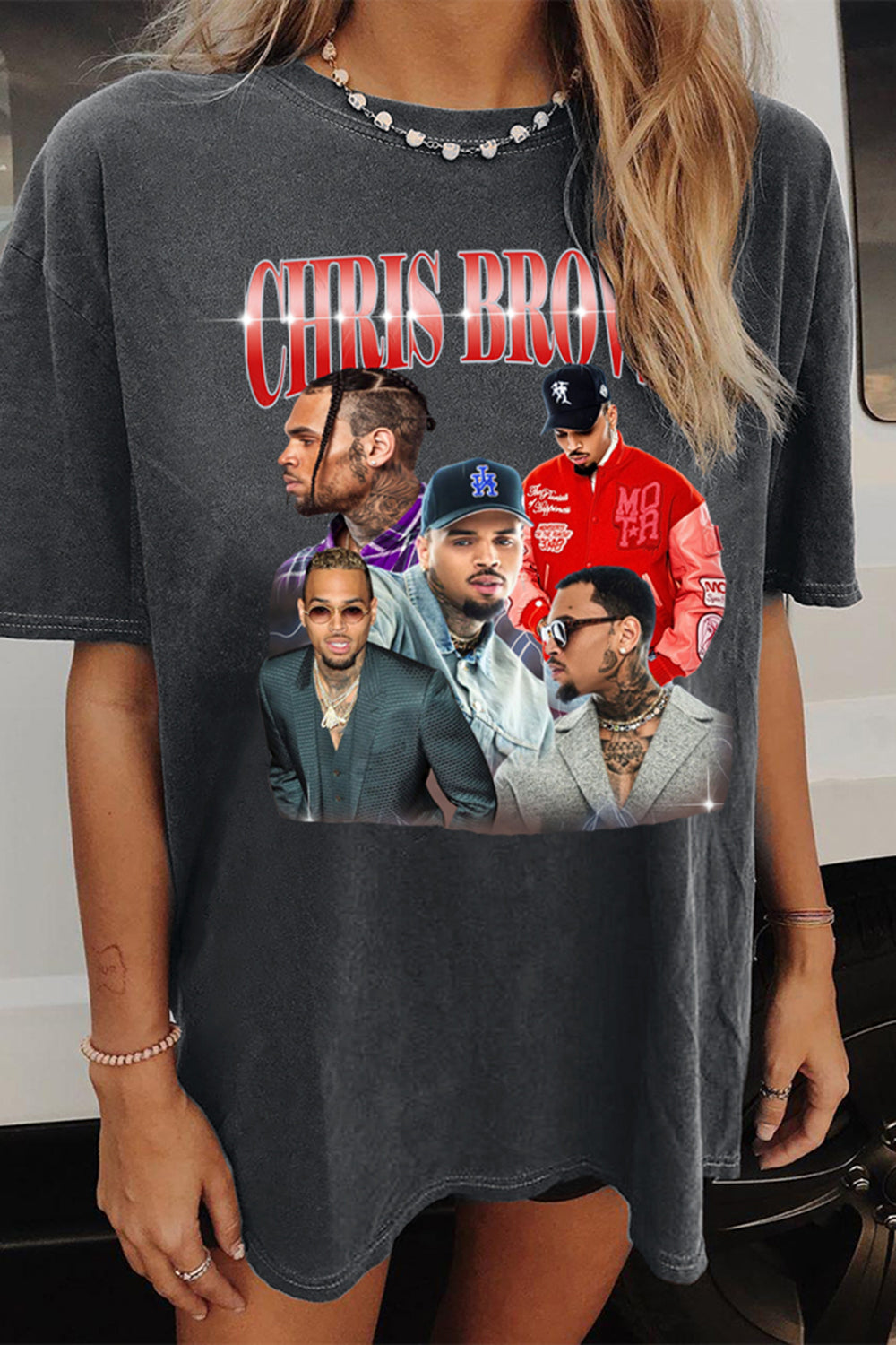 New T-Shirt Vintage Chris Merch, Shirt Vintage Chris Brown Hip Hop Breezy 90S Graphic For Women