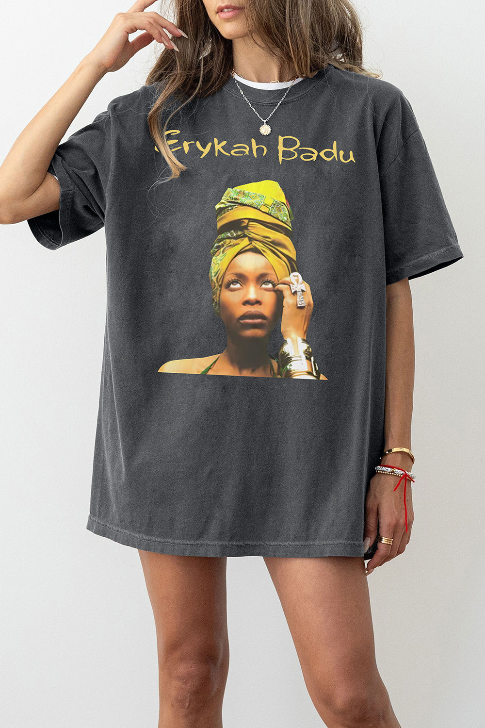 T-Shirt Vintage Erykah Merch, Shirt Vintage Erykah Badu For Women