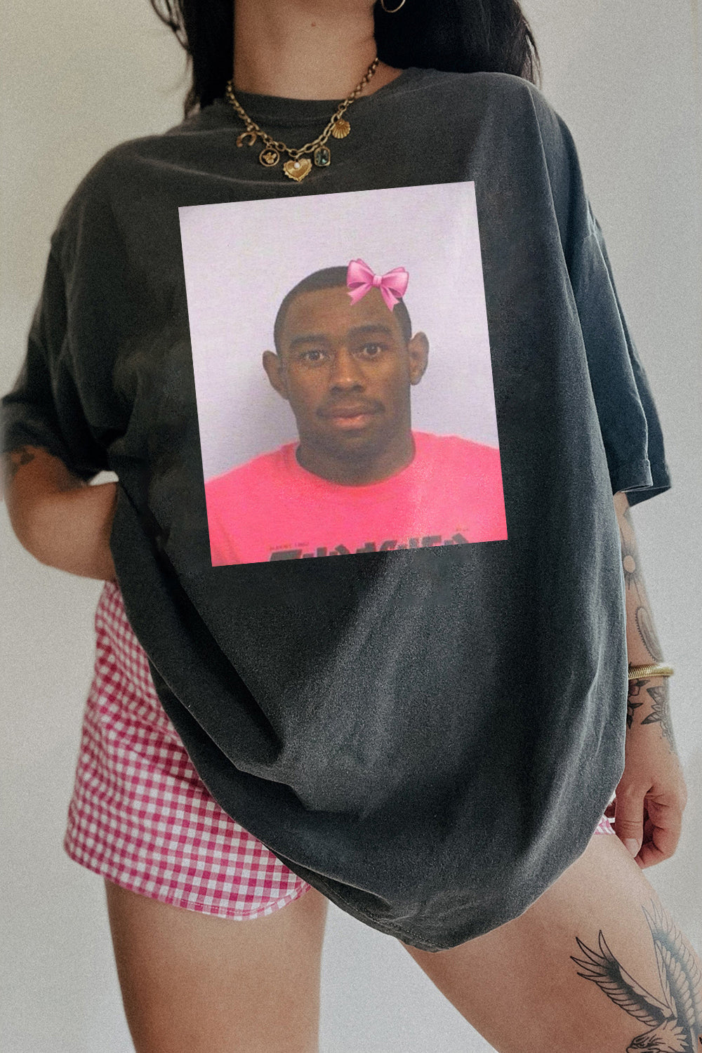 T-Shirt Tyler The Merch, Shirt Tyler The Creator Mugshot Graphic For Women
