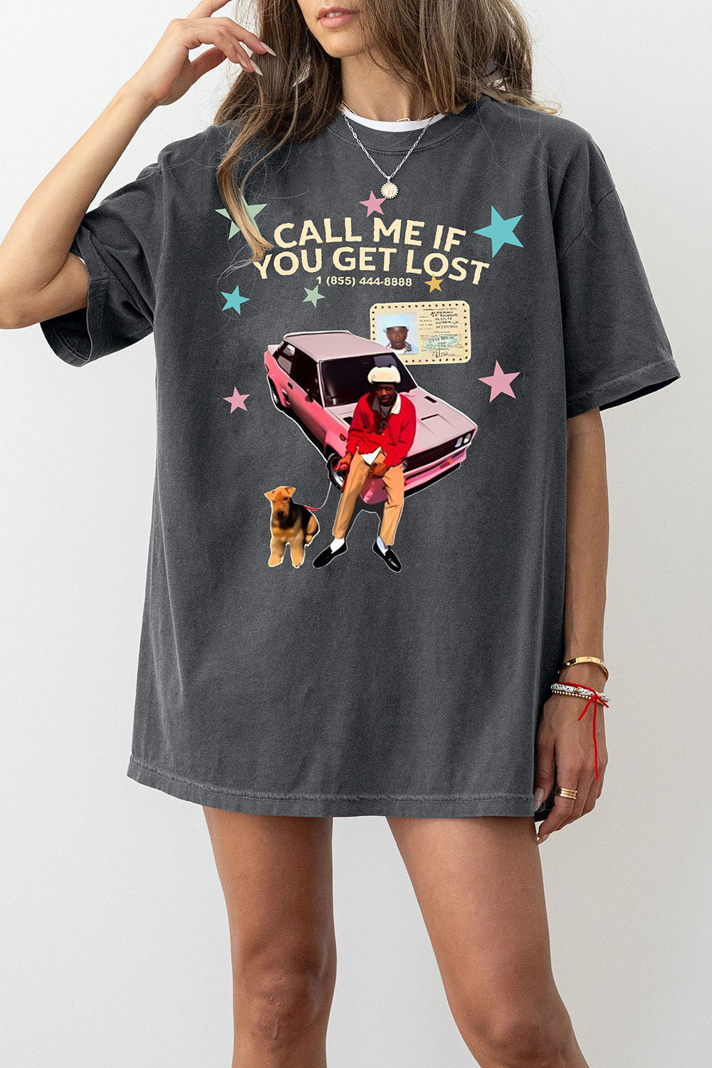 New T-Shirt Tyler The Merch, Shirt Tyler The Creator Nostalgia Call Me If You Get Lost For Women