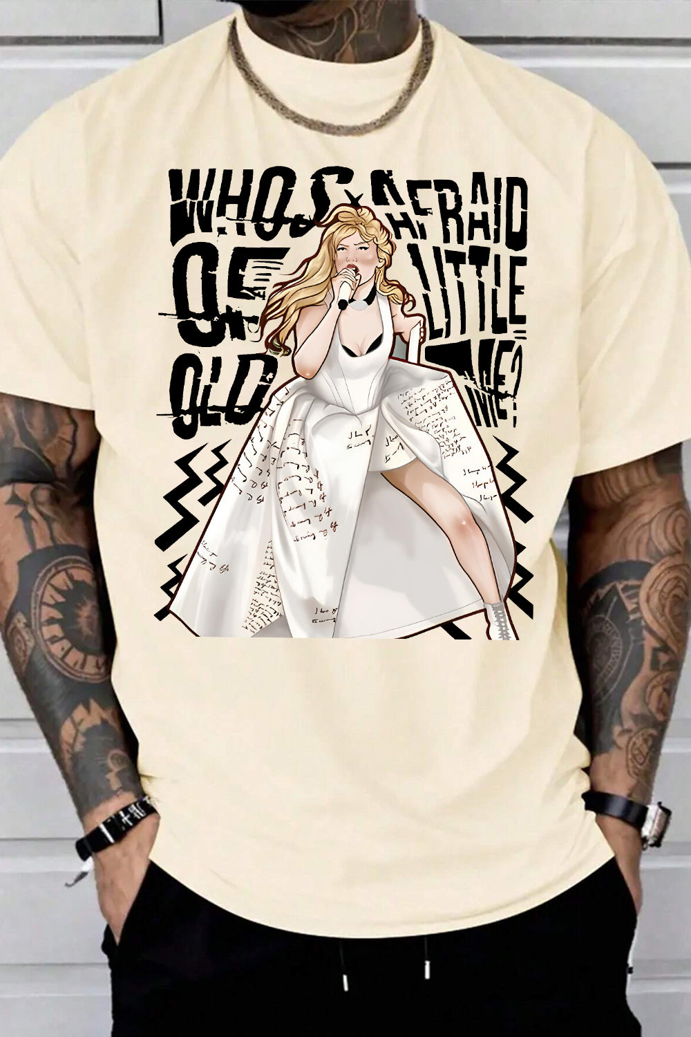 New T-Shirt The Tortured Merch, Shirt The Tortured Poets Department Who S Afraid Of Little Old Me For Men