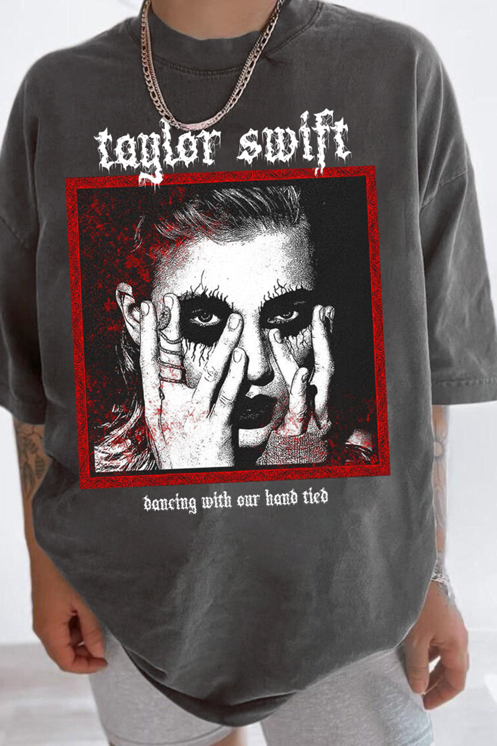 T-Shirt Taylor Swift Merch, Shirt Taylor Swift Metal Style For Women