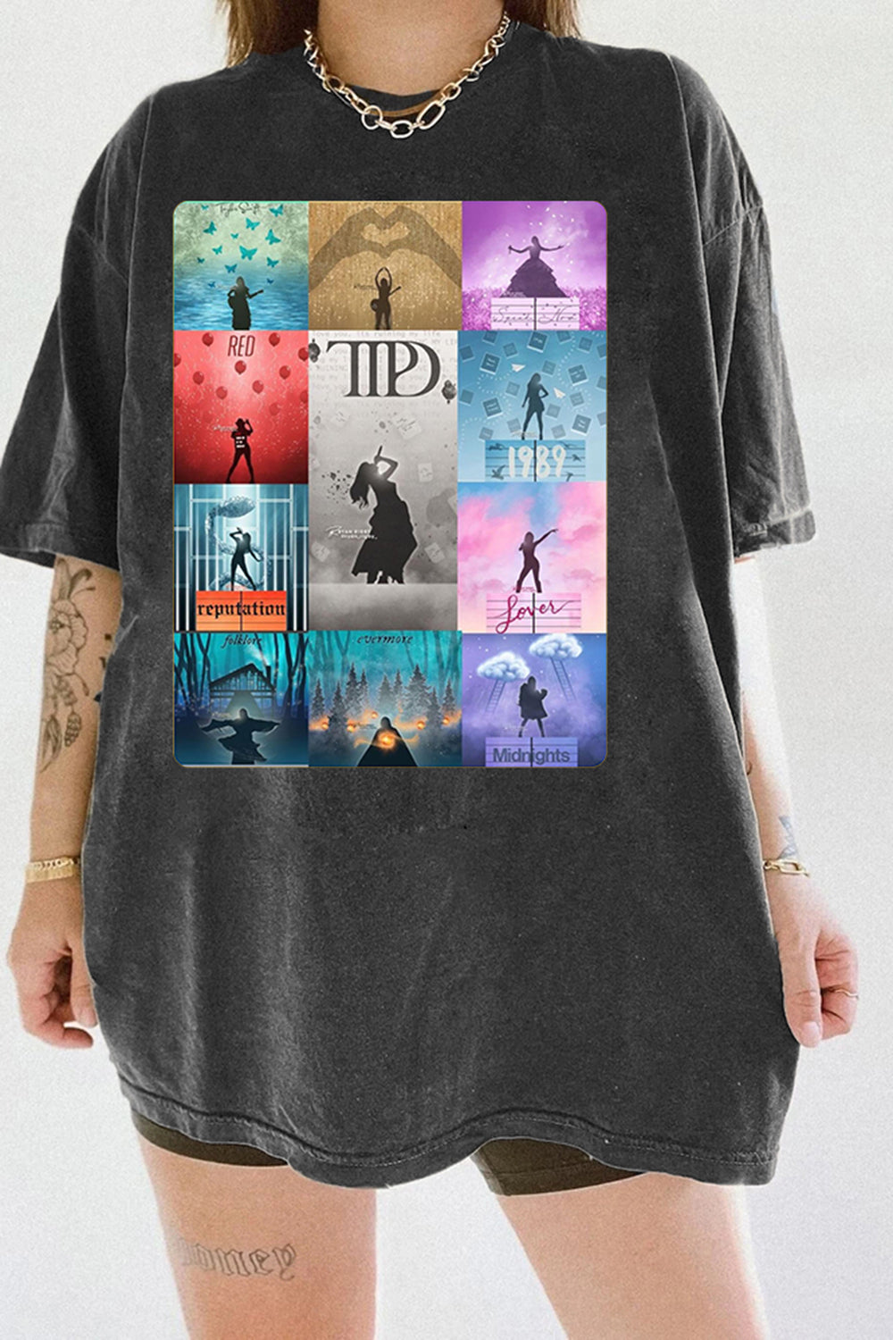 T-Shirt Taylor Swift Merch, Shirt Taylor Swift Ttpd Graphic For Women