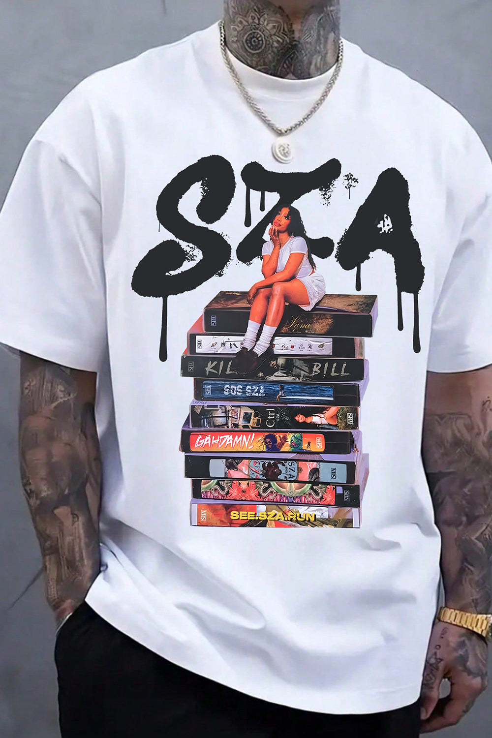 T-Shirt Sza Inspired Merch, Shirt Sza Inspired Album Drive For Men