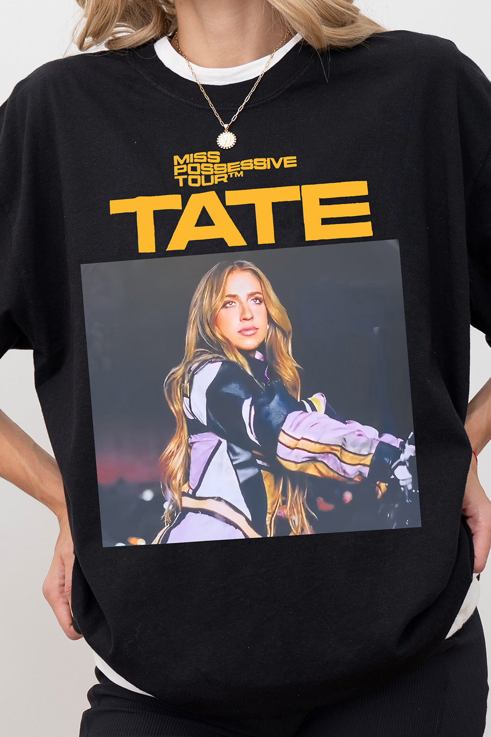 T-Shirt Tate Mcrae Merch, Shirt Tate Mcrae Miss Possesgive Tour 2025 Graphic For Women