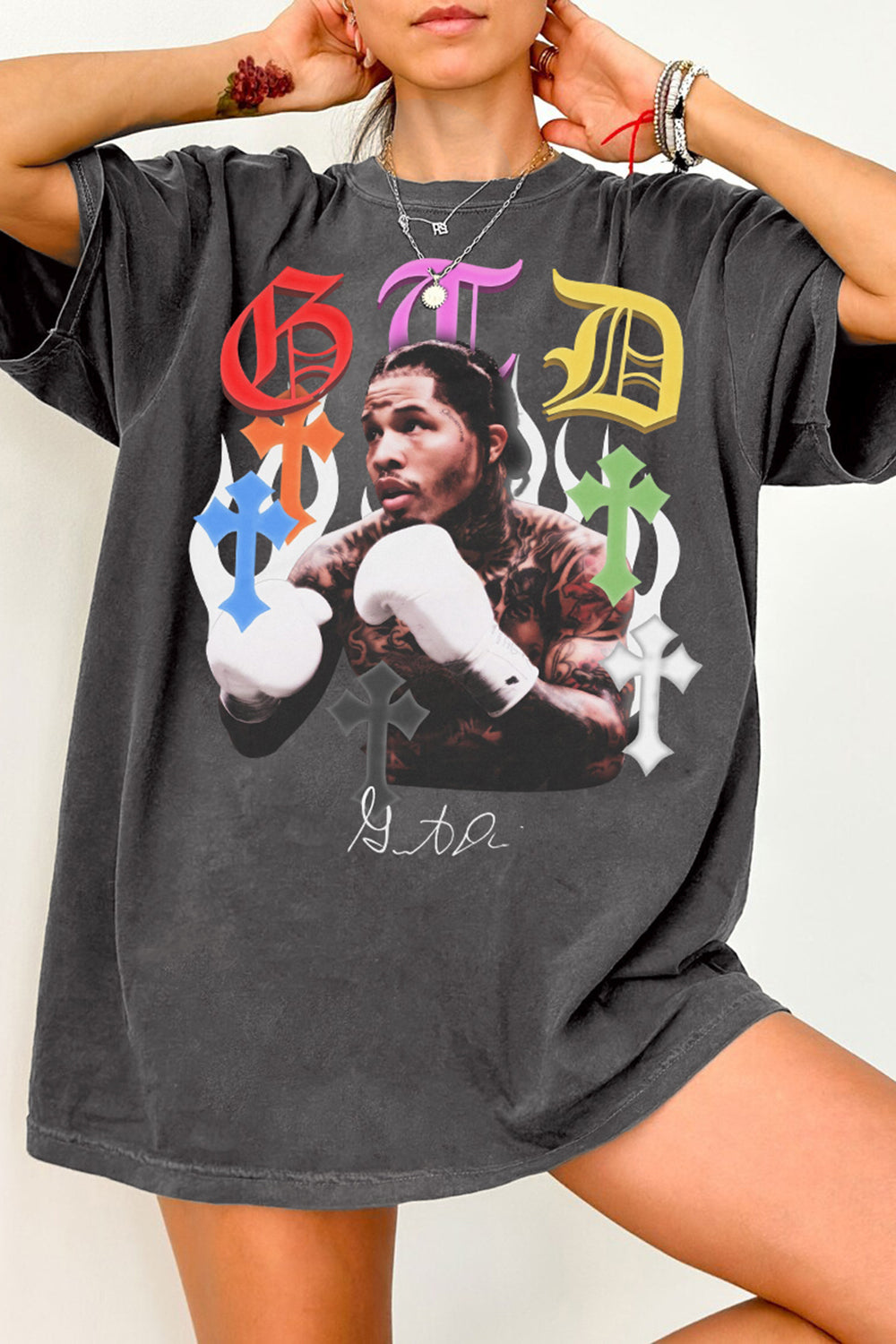 T-Shirt Tank Davis Merch, Shirt Tank Davis Boxing West For Women