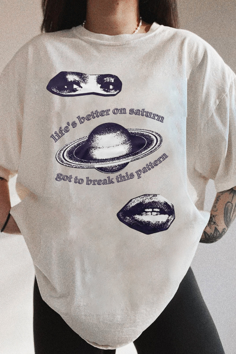 T-Shirt Sza Saturn Merch, Shirt Sza Saturn Graphic For Women